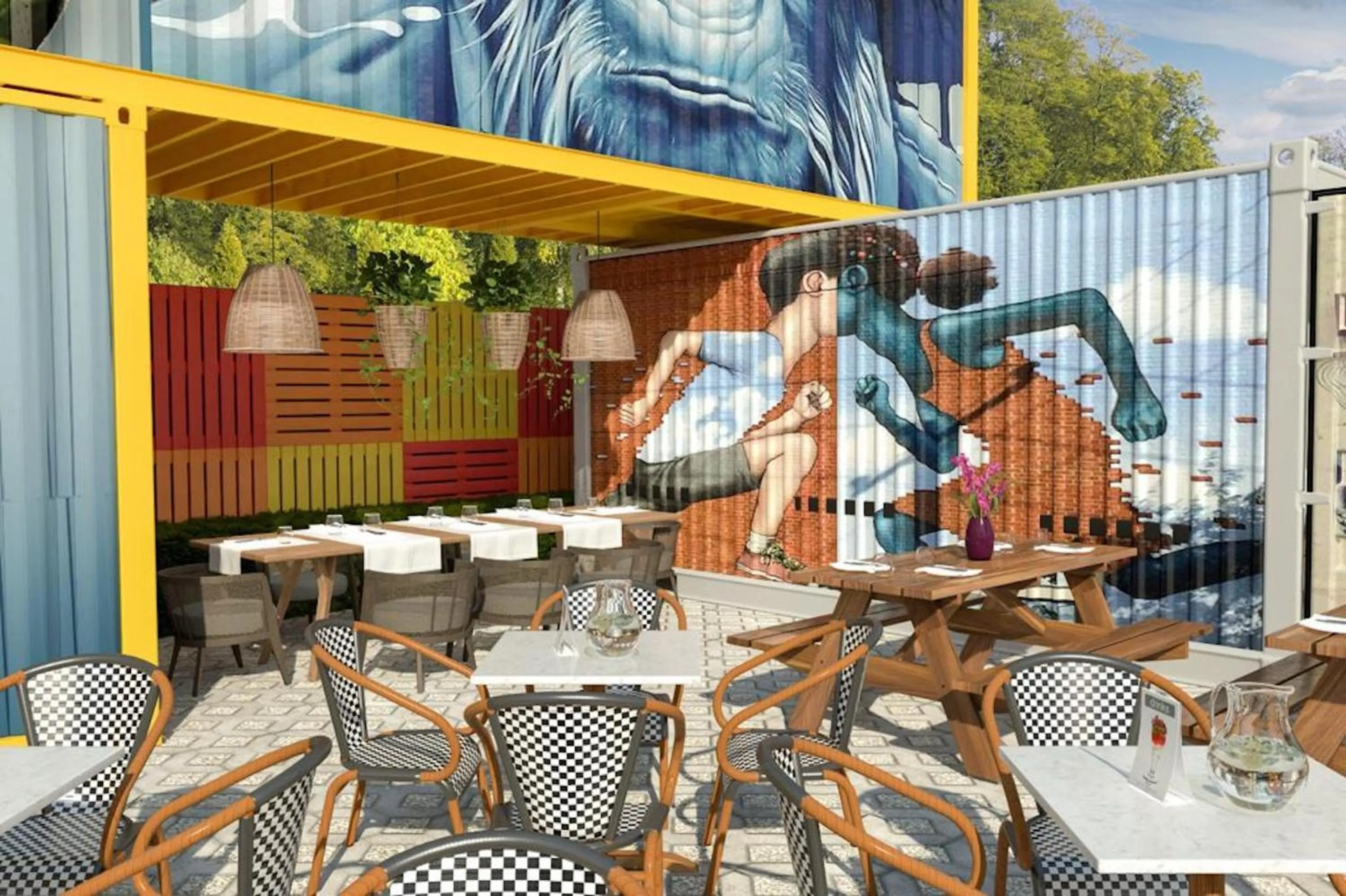 Patio in Club Hotel Anjeliq