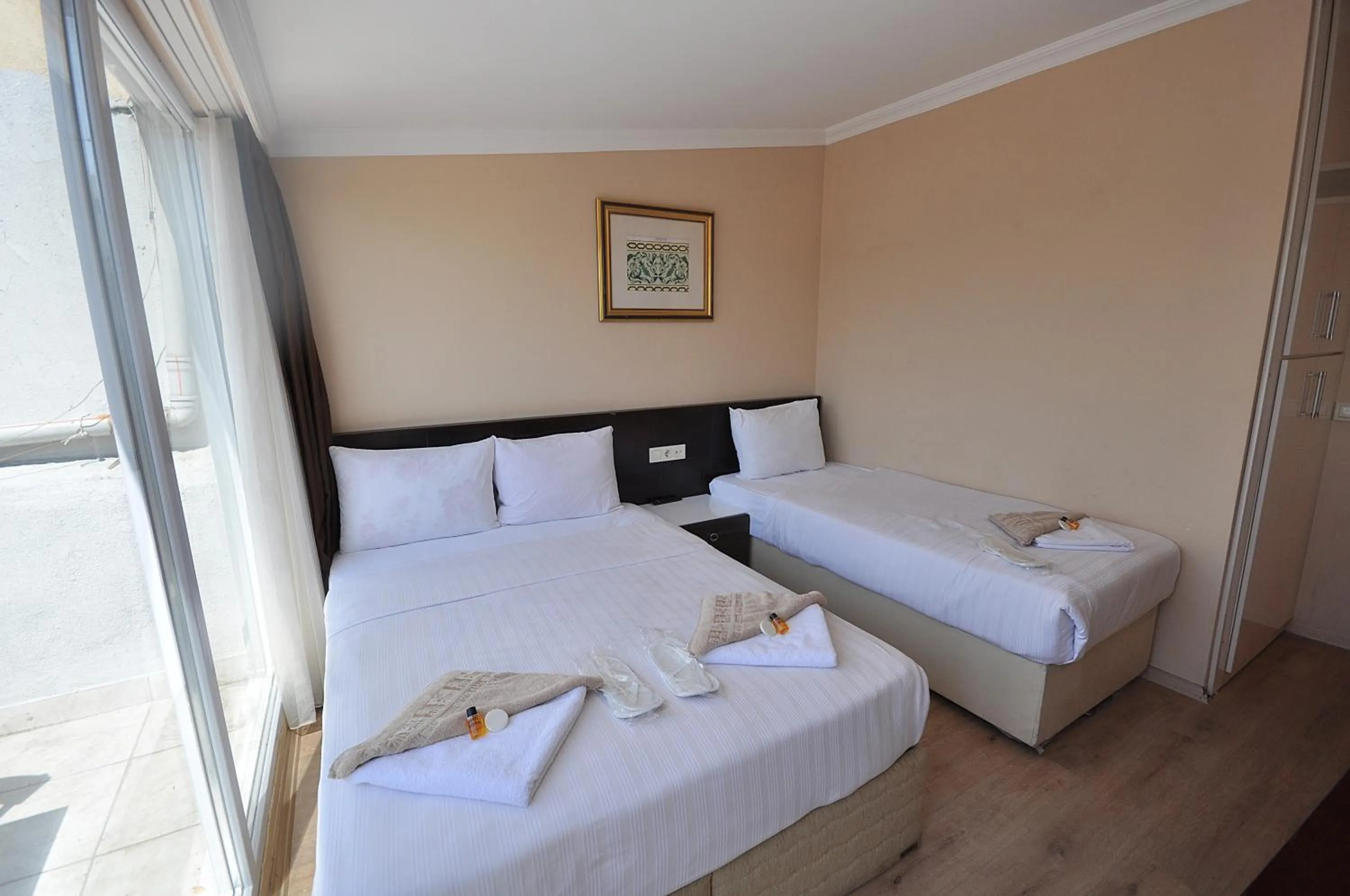 Bed in Hotel Baykal