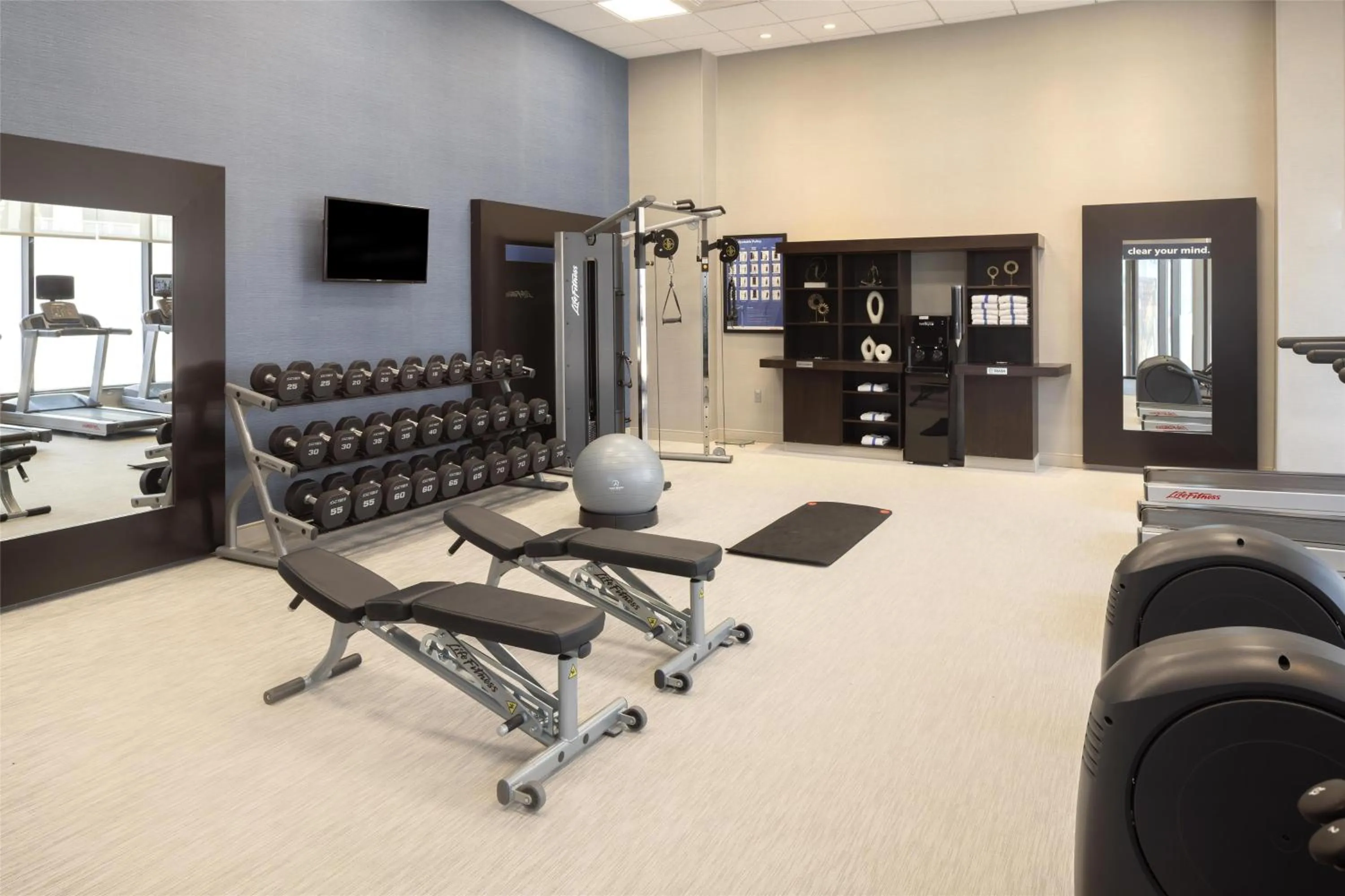 Fitness centre/facilities in Hampton Inn & Suites Portsmouth Downtown
