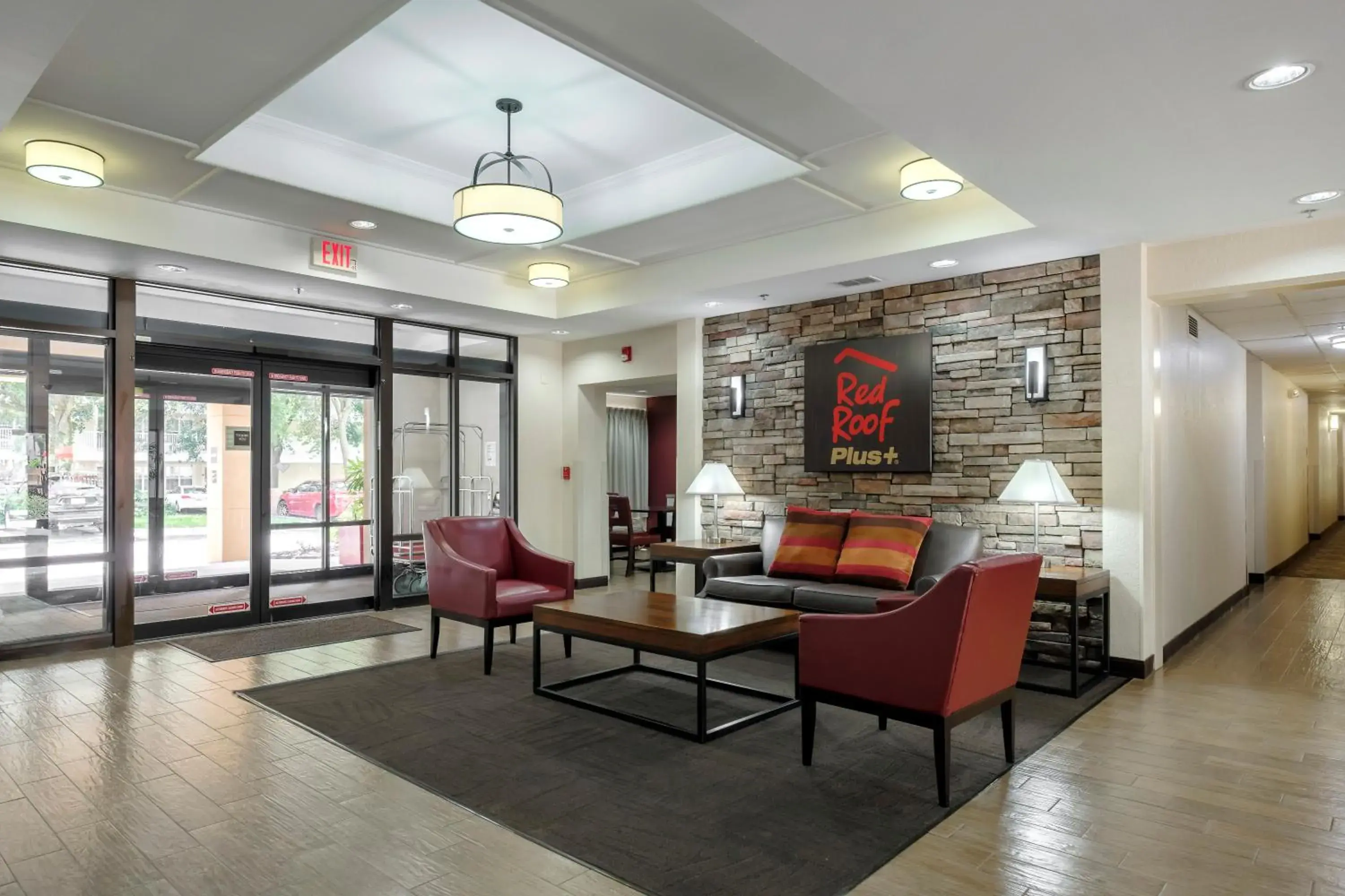 Lobby or reception in Red Roof Inn PLUS + Gainesville Lobby or reception in Red Roof Inn PLUS + Gainesville
