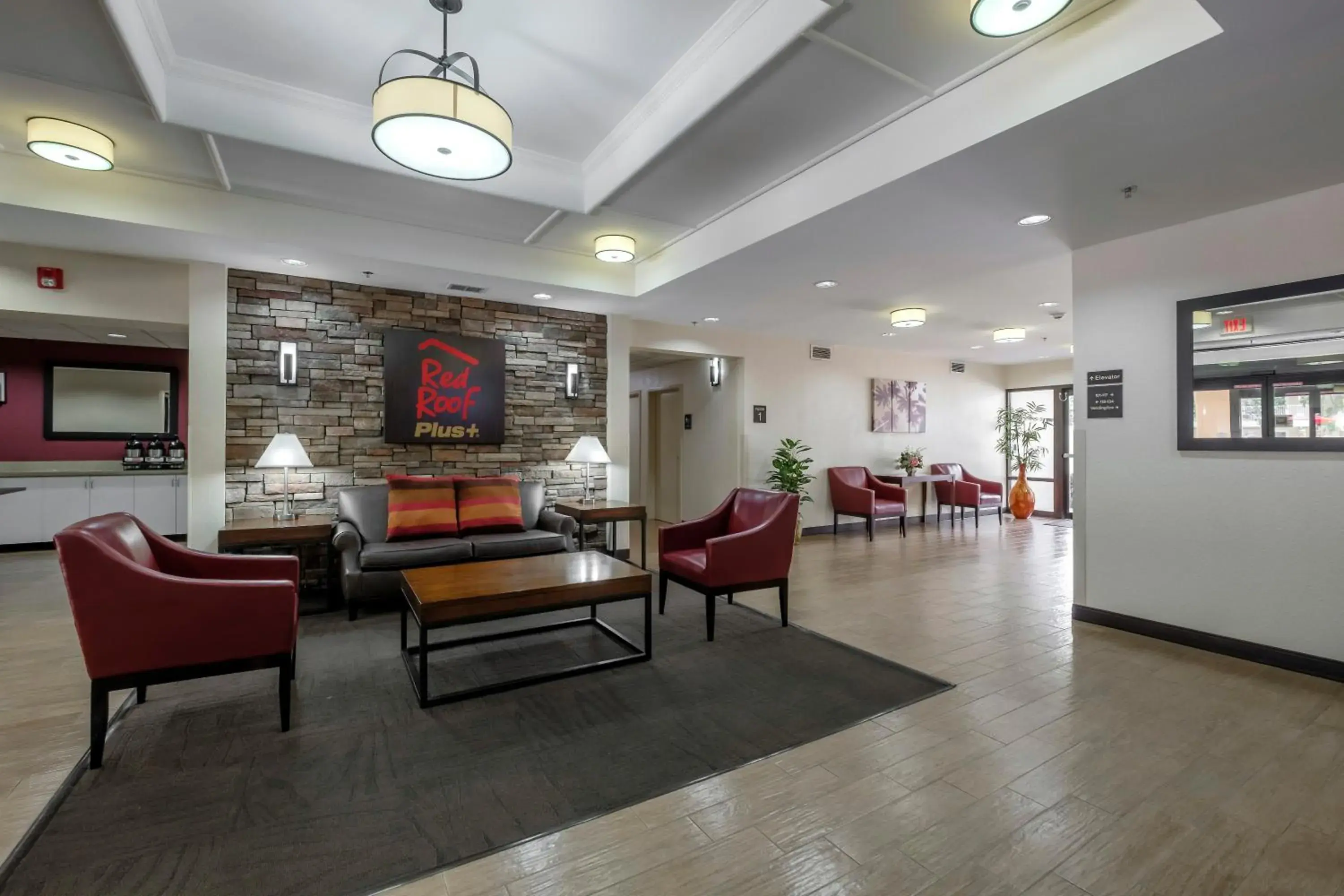 Lobby or reception in Red Roof Inn PLUS + Gainesville Lobby or reception in Red Roof Inn PLUS + Gainesville