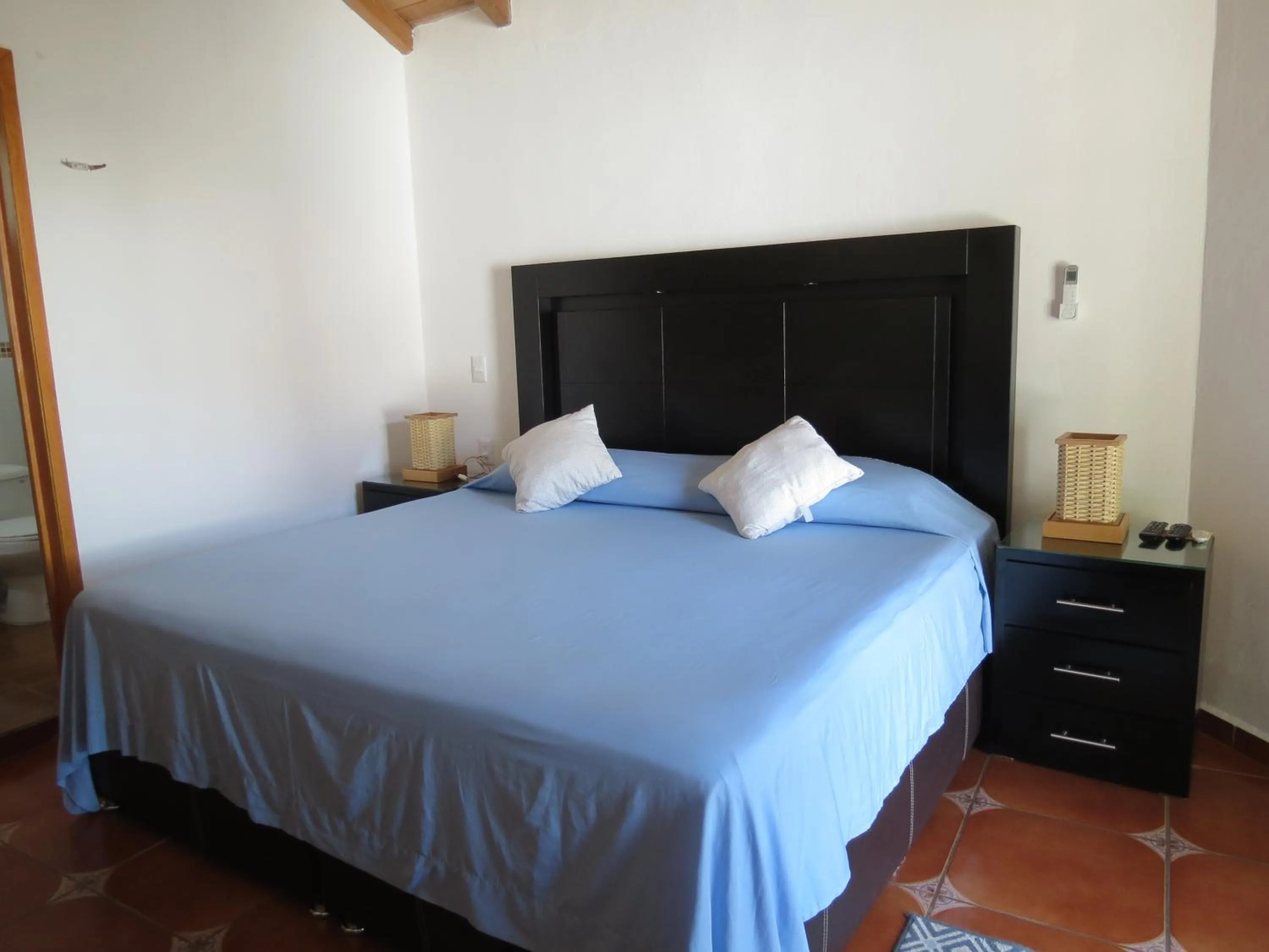 Bed in Hotel Posada Comala