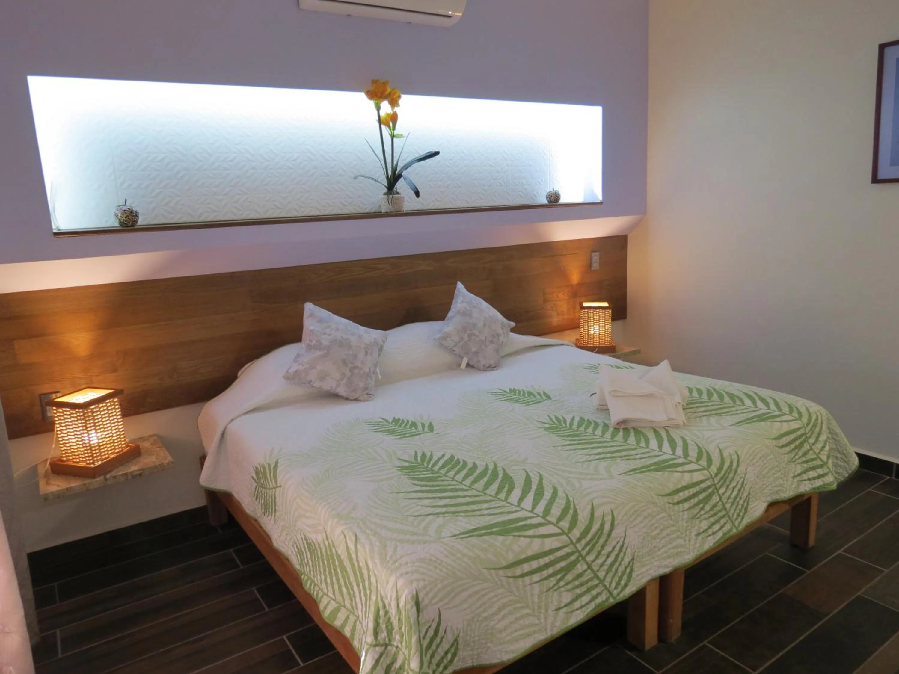 Bed in Hotel Posada Comala