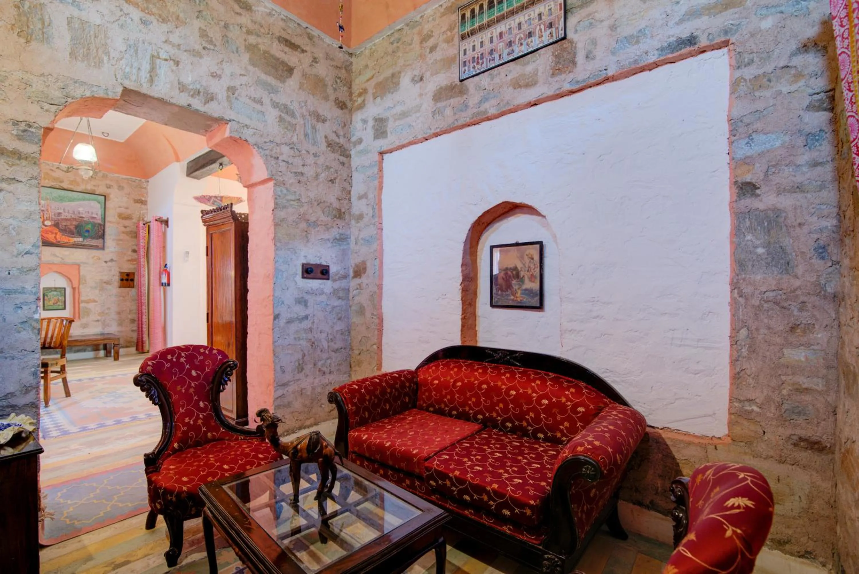 Living room in Fort Dadhikar, Alwar