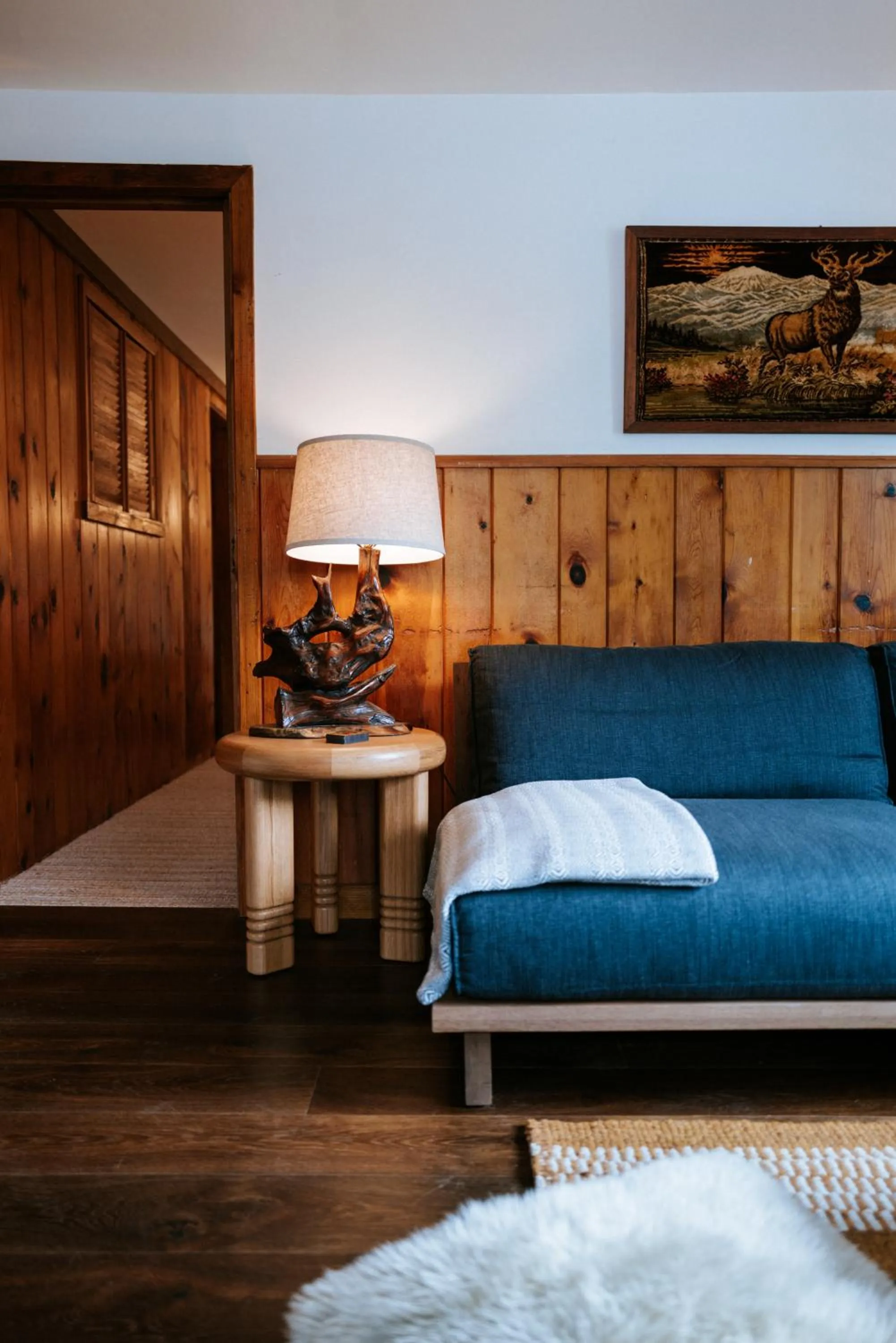 Living room, Bed in The Leeway