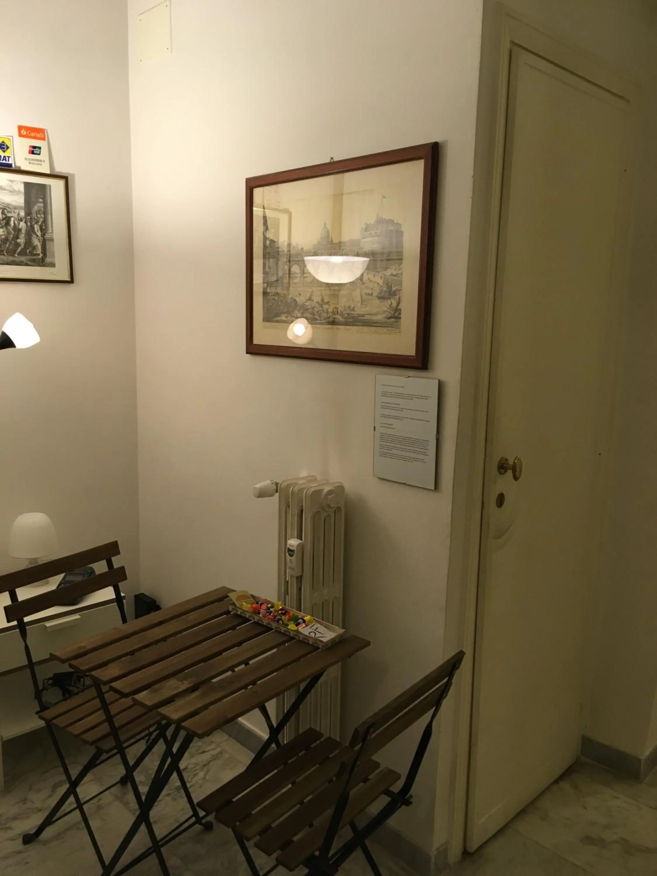 Seating area in Residenza Flaminia