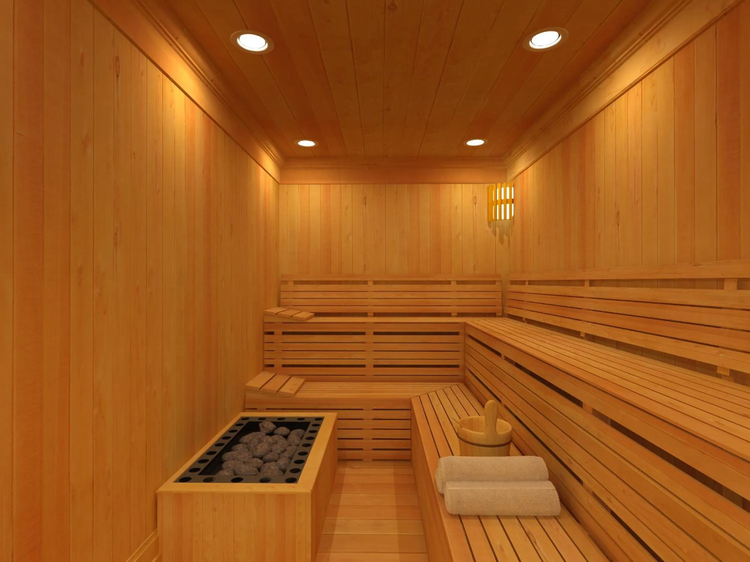 Sauna in Shiv Vilas Resort