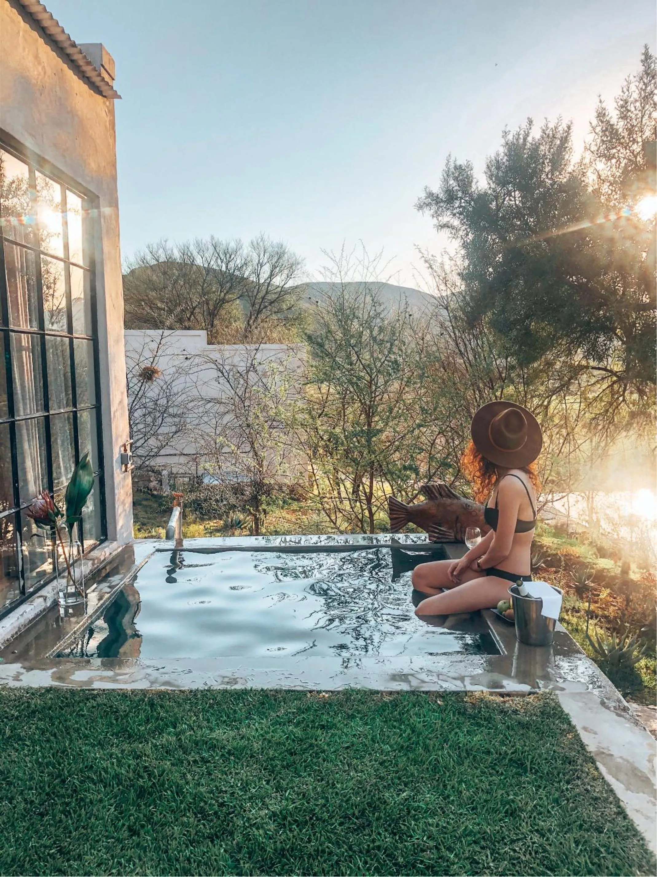 Swimming pool in De Kombuys