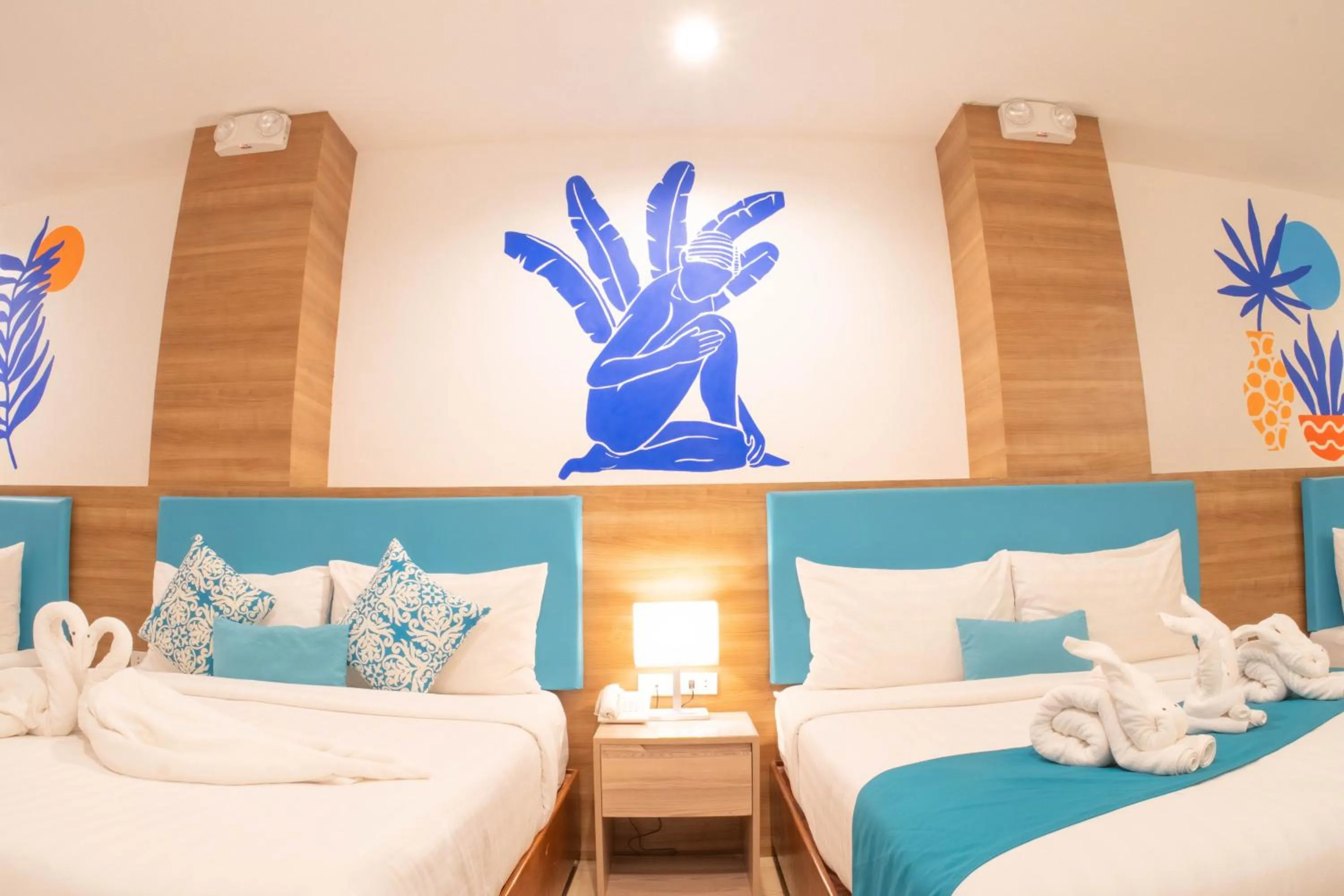 Bed in Boracay Sea View Hotel