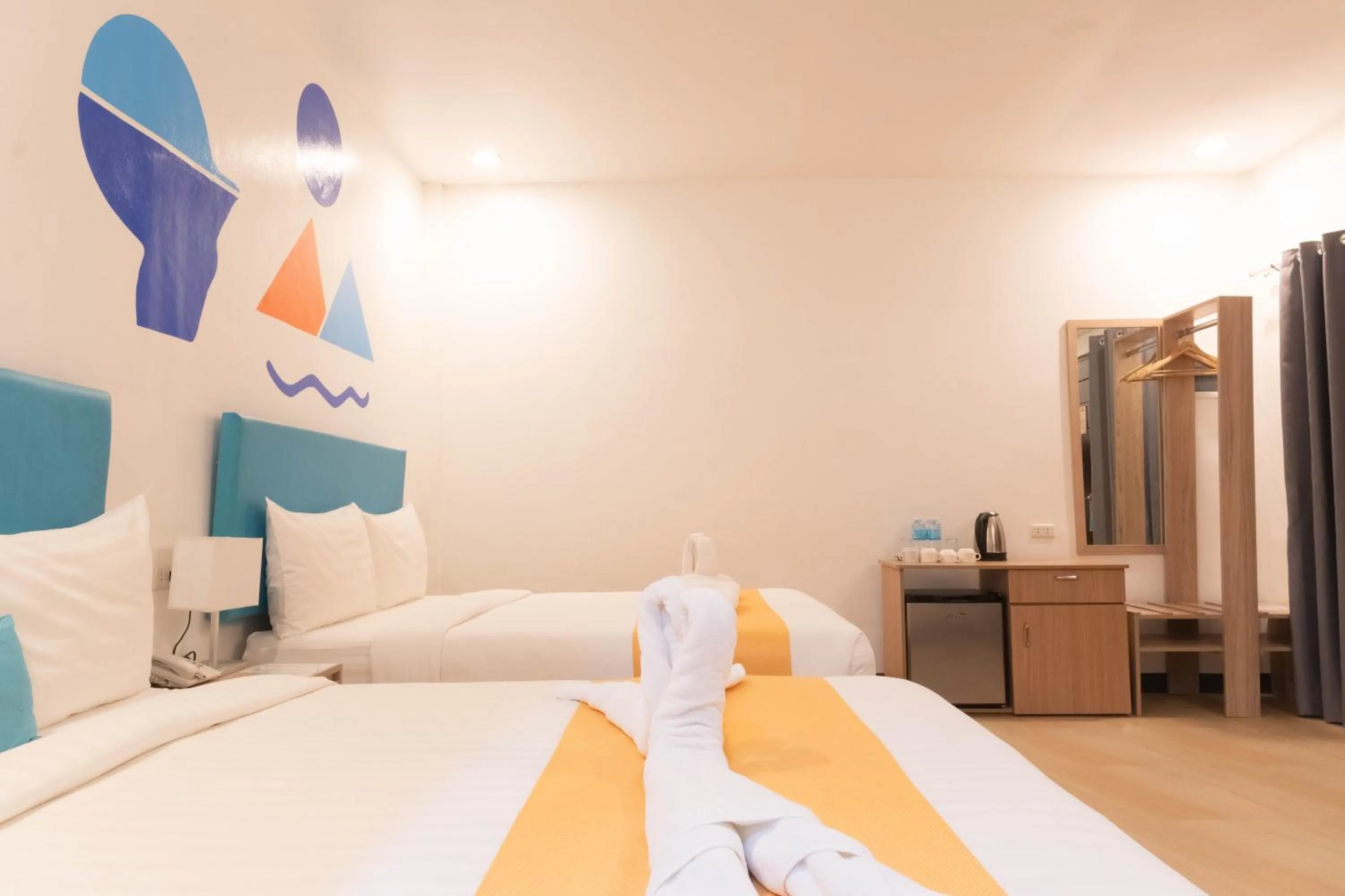 Bed in Boracay Sea View Hotel