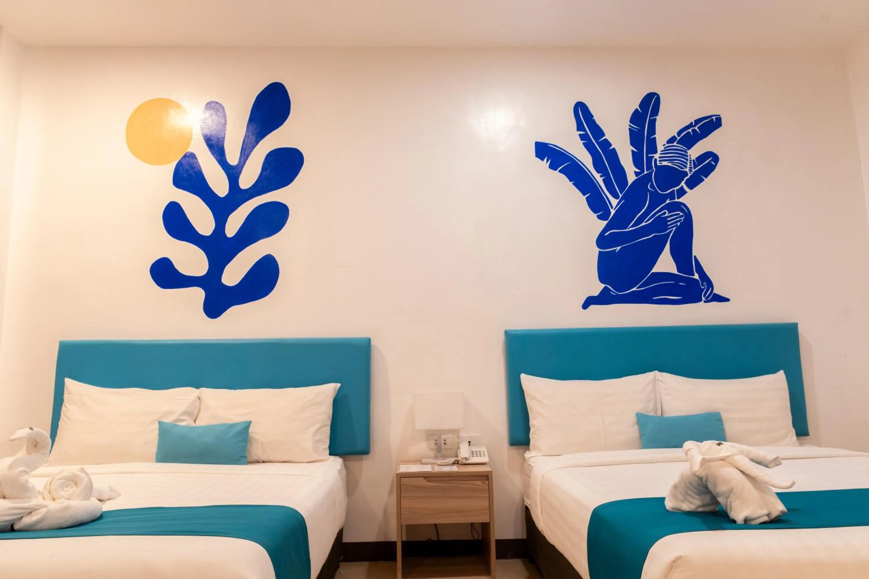 Bed in Boracay Sea View Hotel