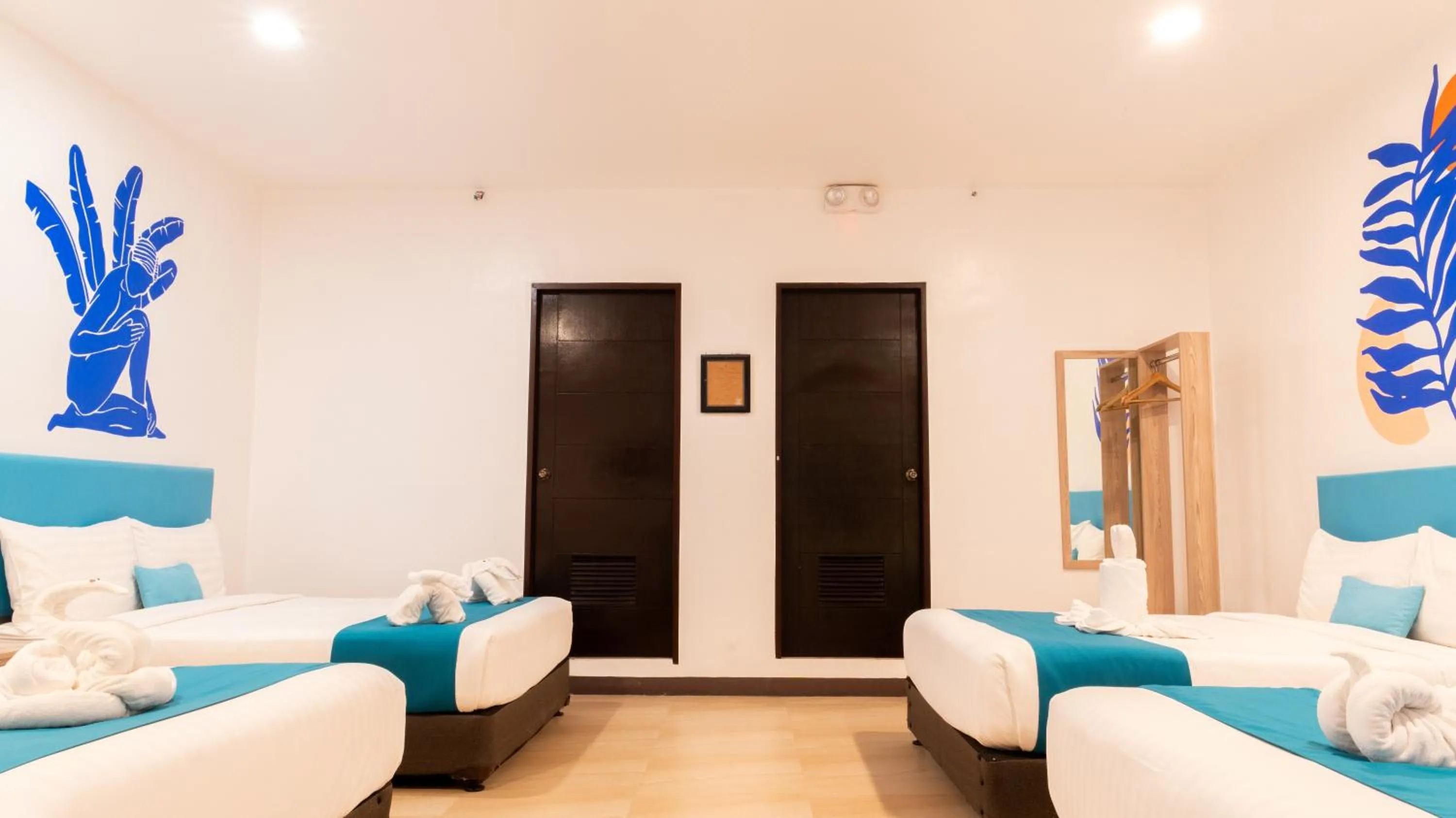 Bed in Boracay Sea View Hotel