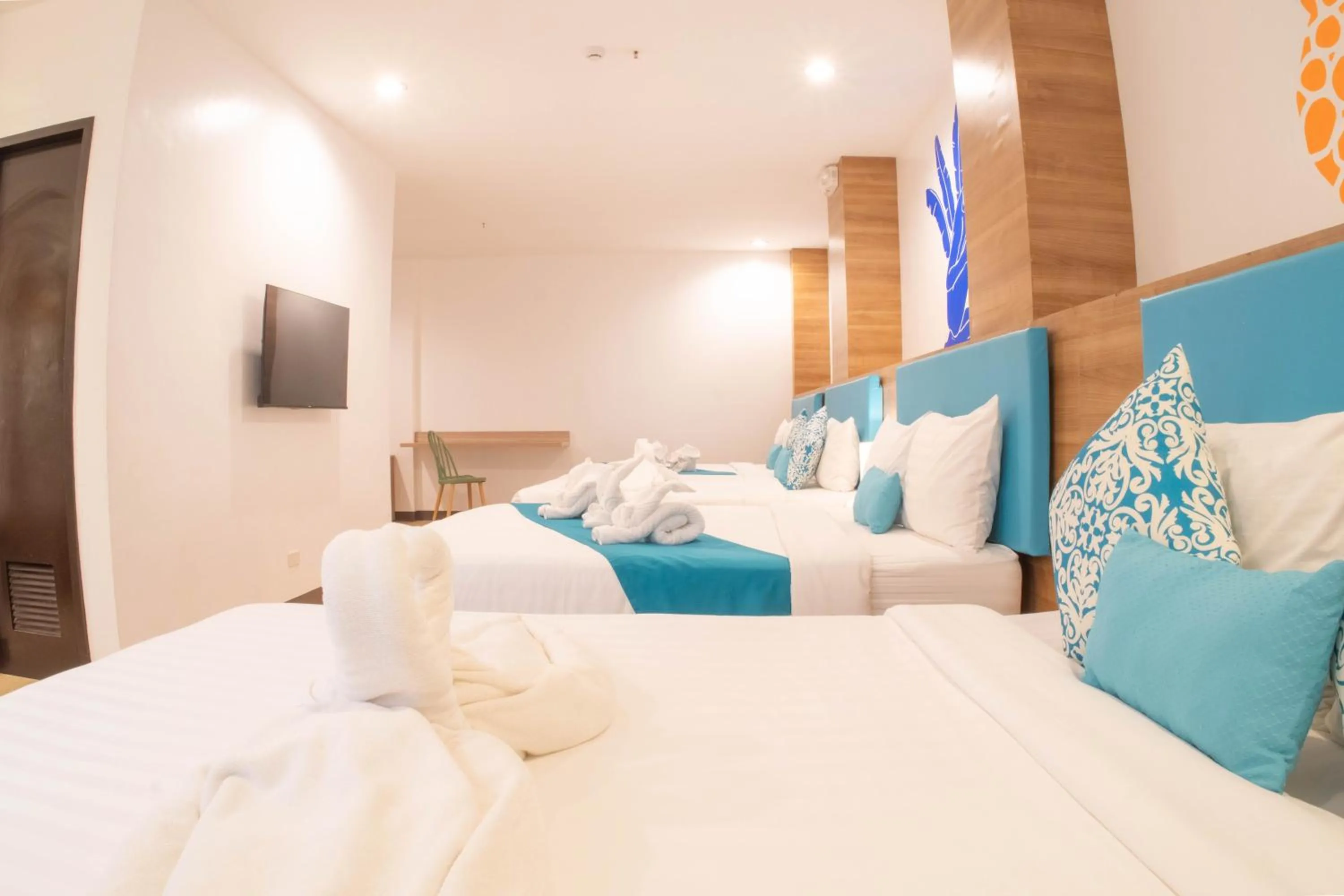 Bed in Boracay Sea View Hotel