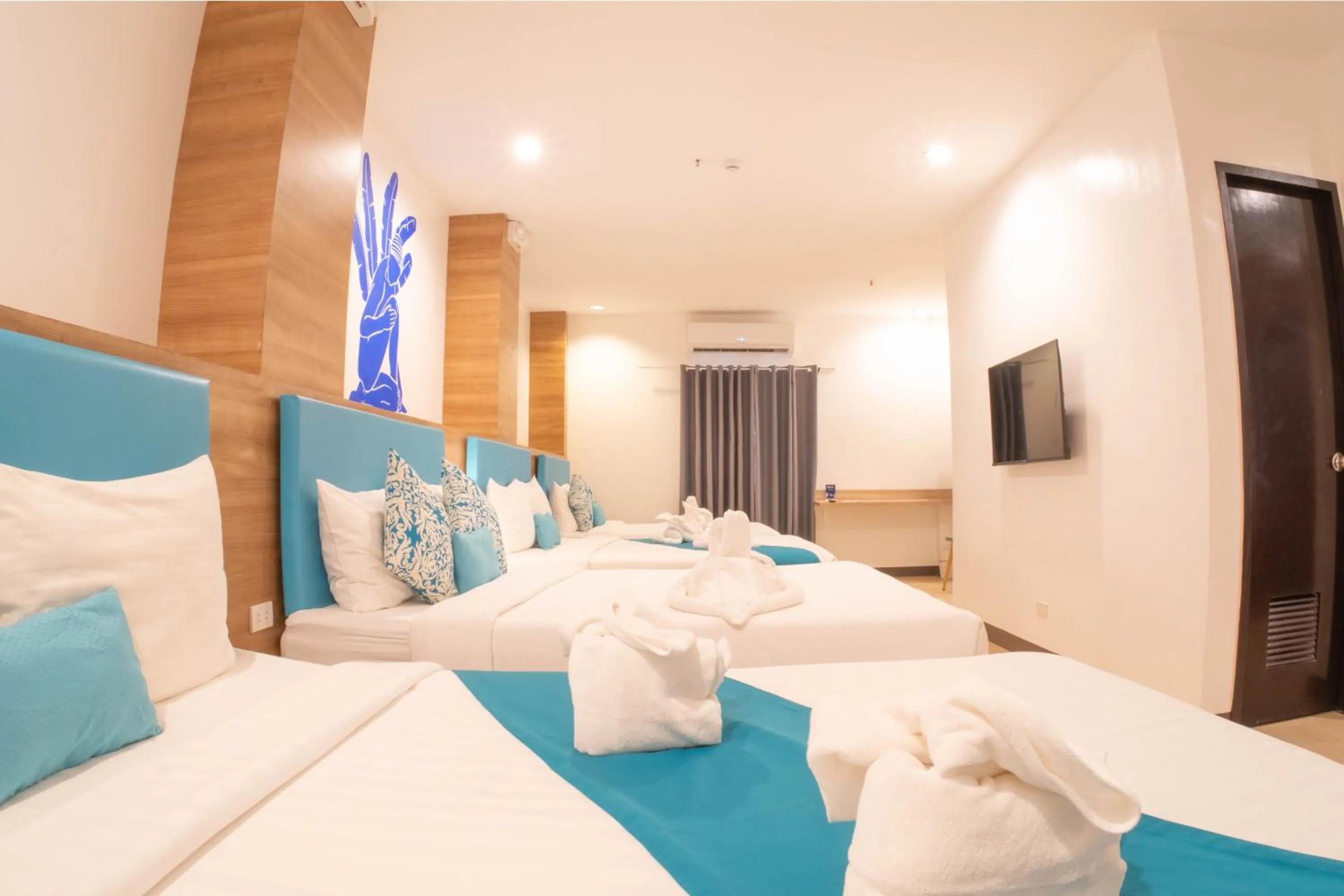 Bed in Boracay Sea View Hotel