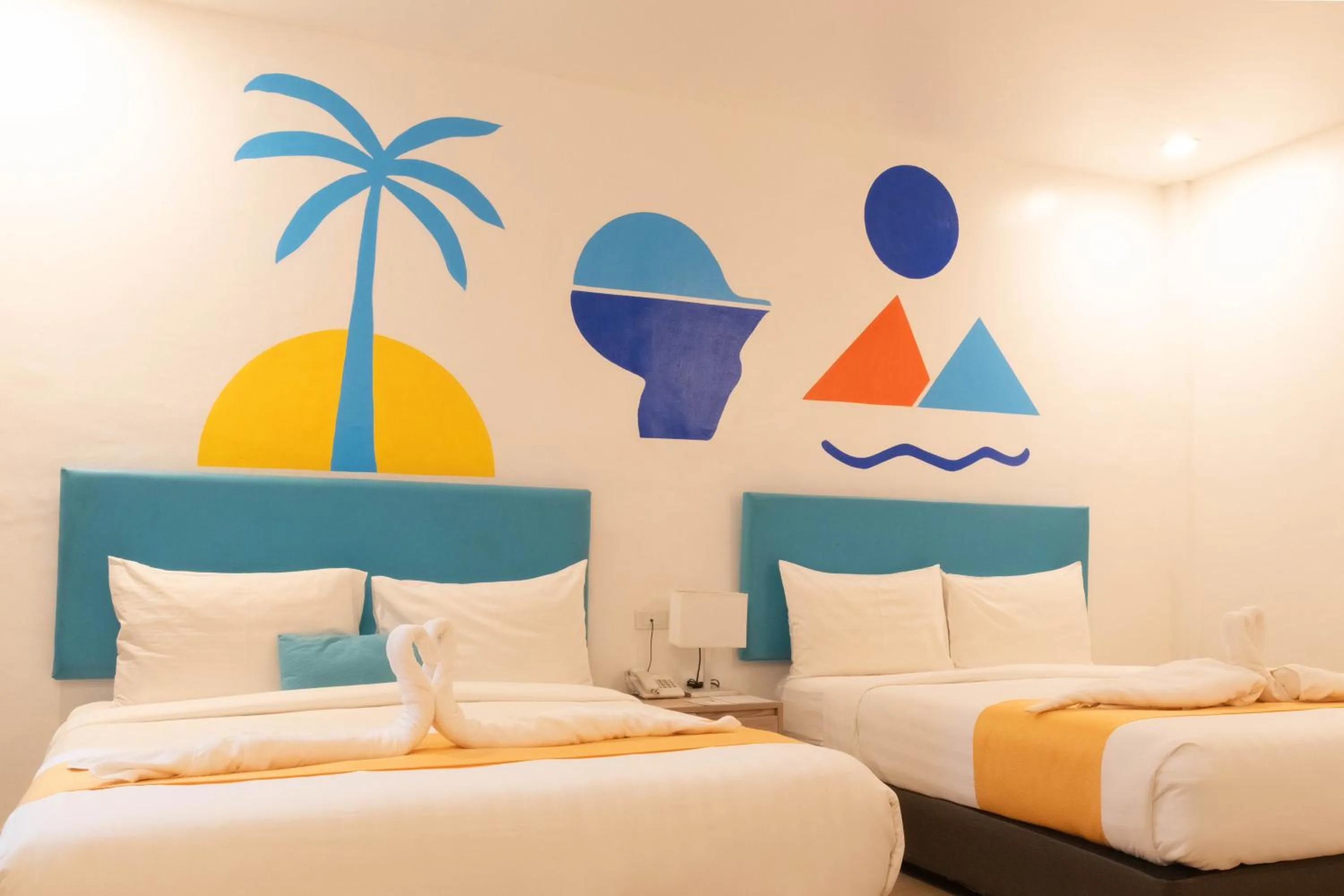 Bed in Boracay Sea View Hotel