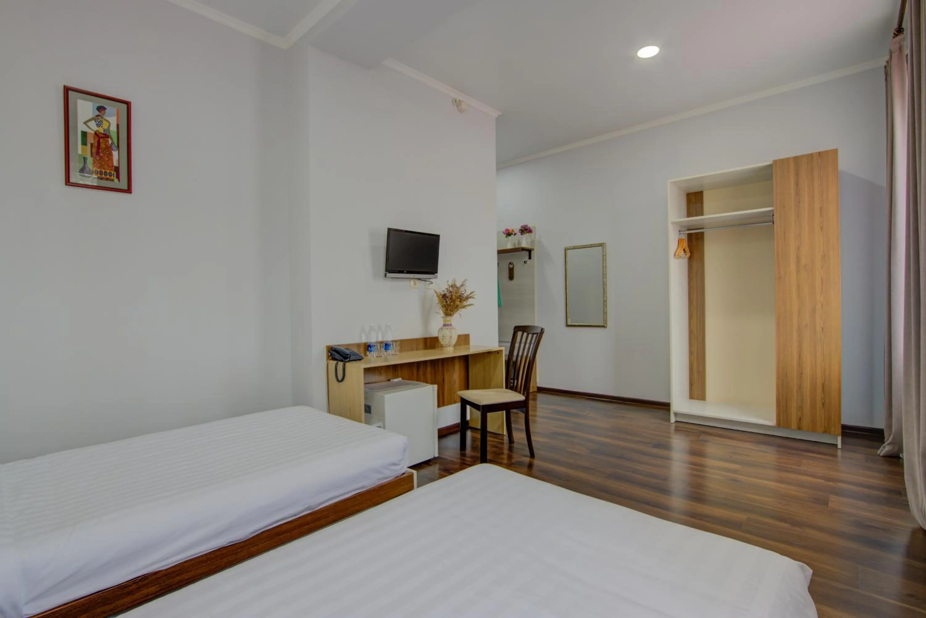 Bed in Shah Palace Hotel