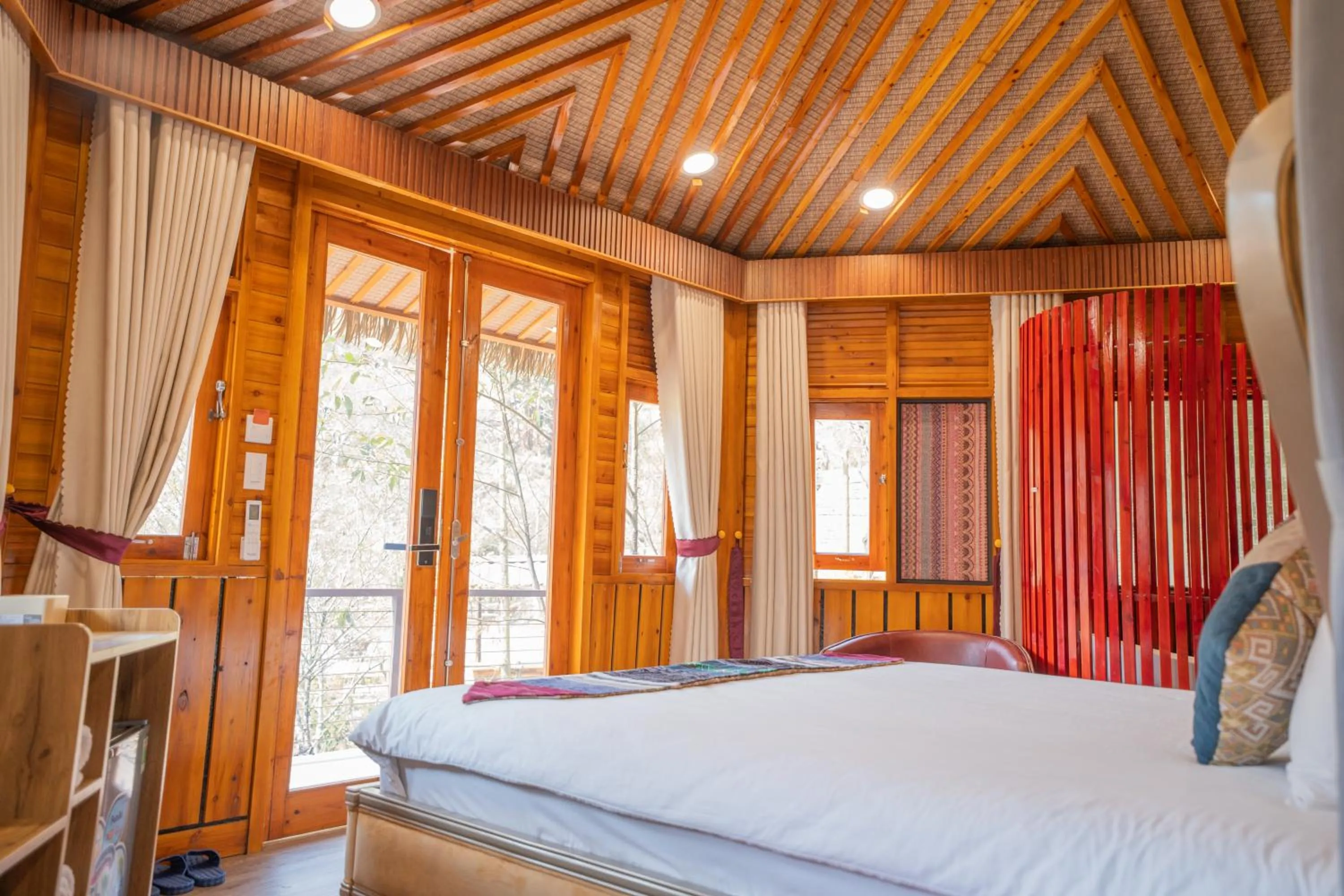 Bed in Sinai Bungalow & Hotel SaPa