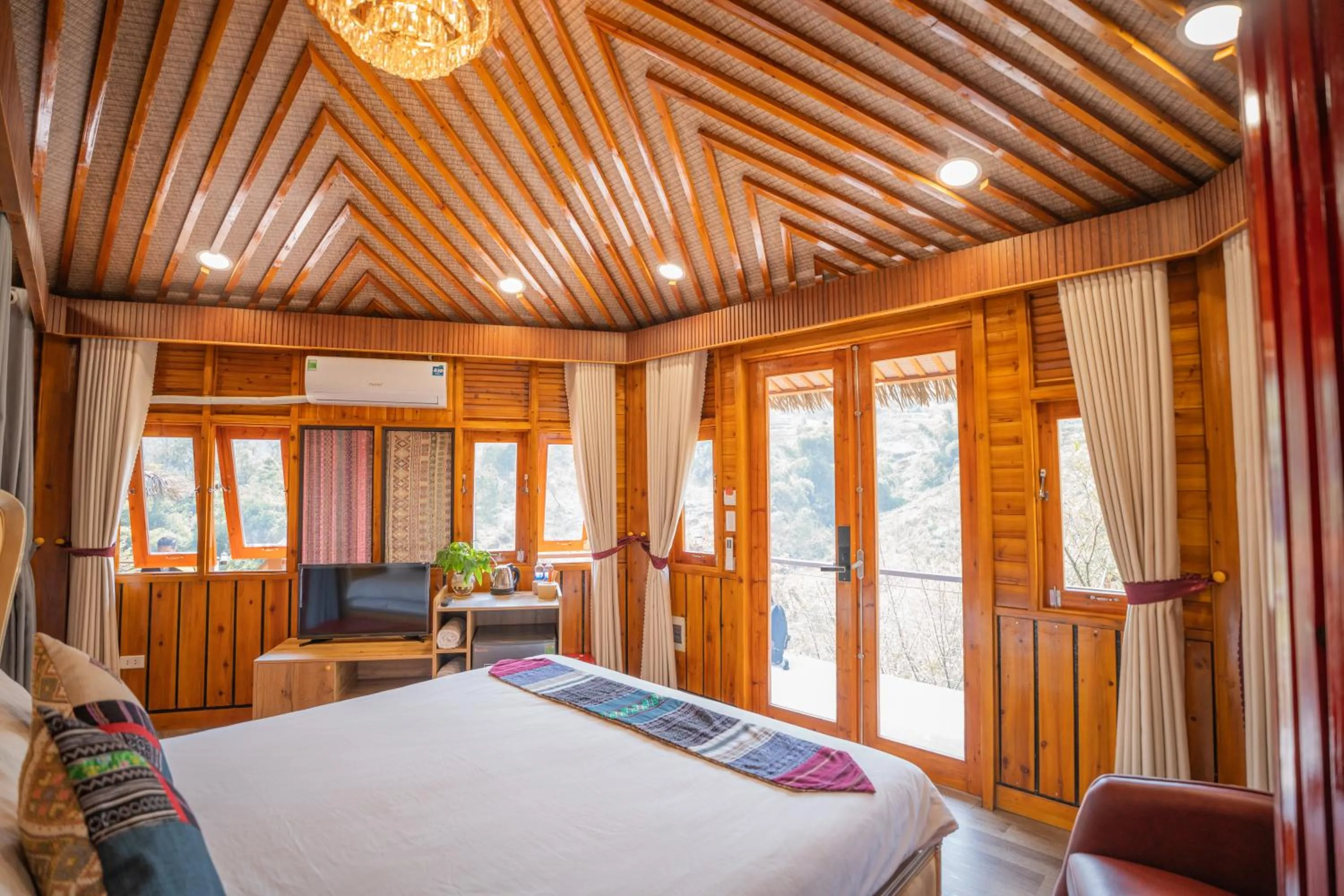 Bed in Sinai Bungalow & Hotel SaPa