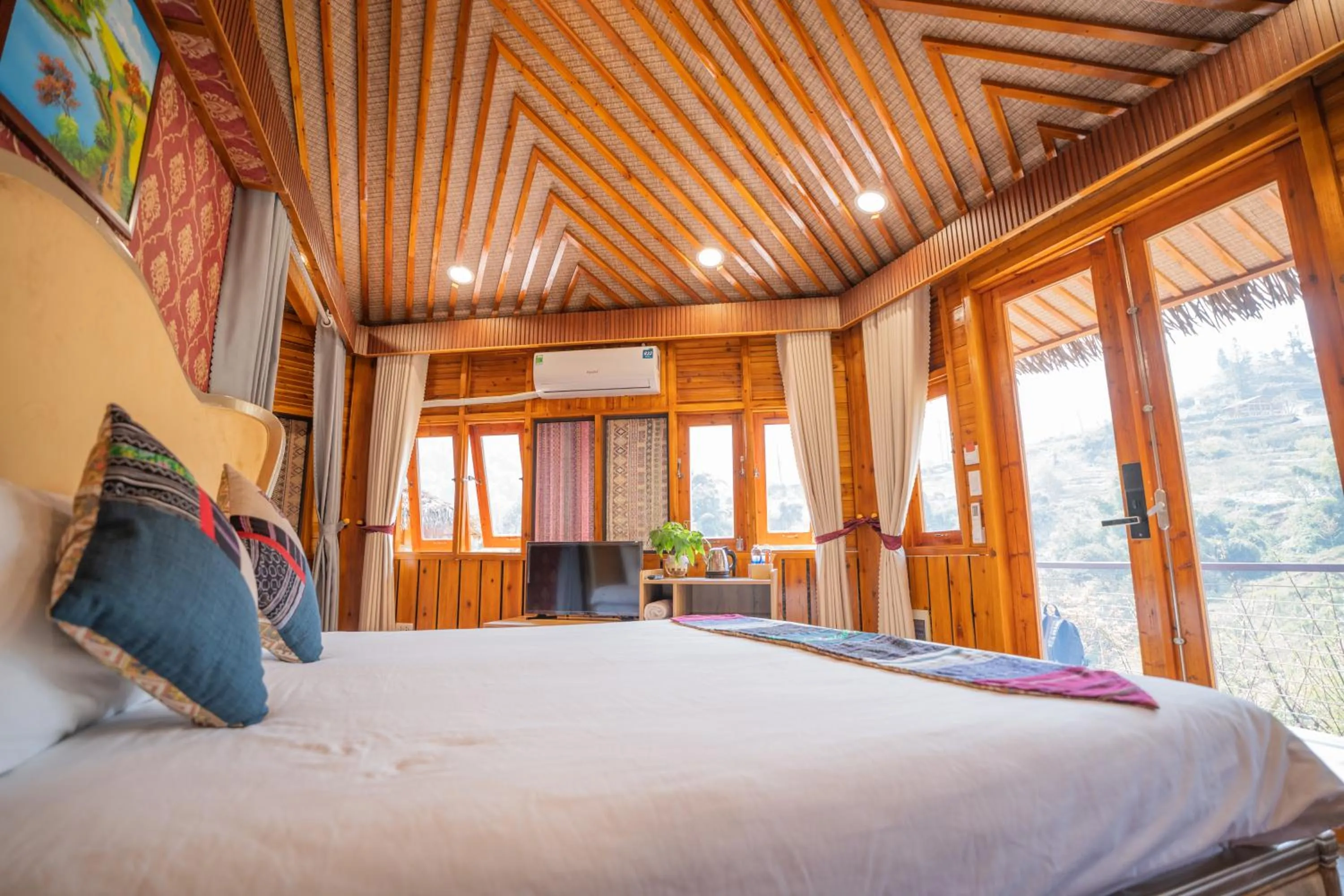 Bed in Sinai Bungalow & Hotel SaPa