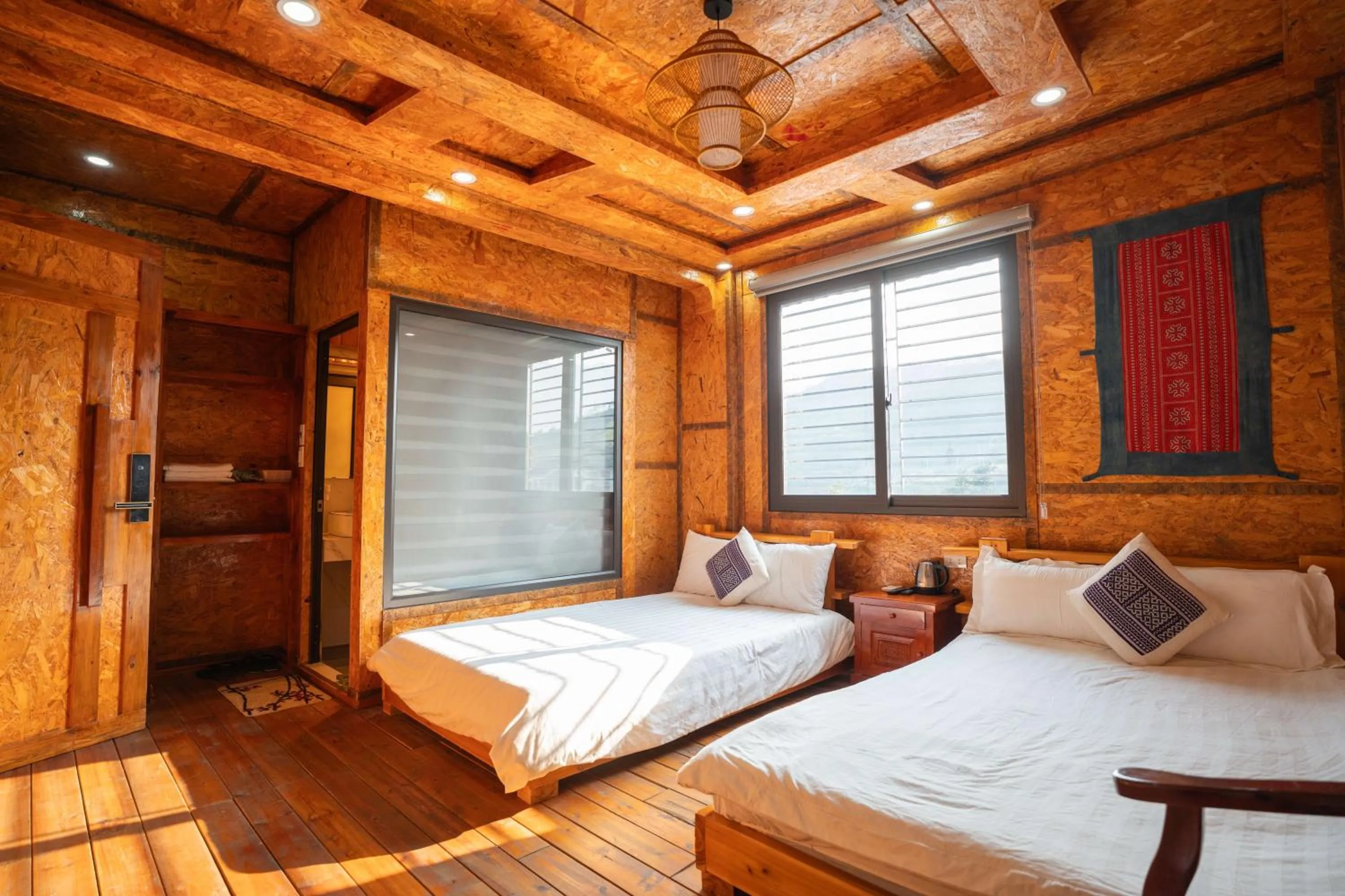 Bed in Sinai Bungalow & Hotel SaPa