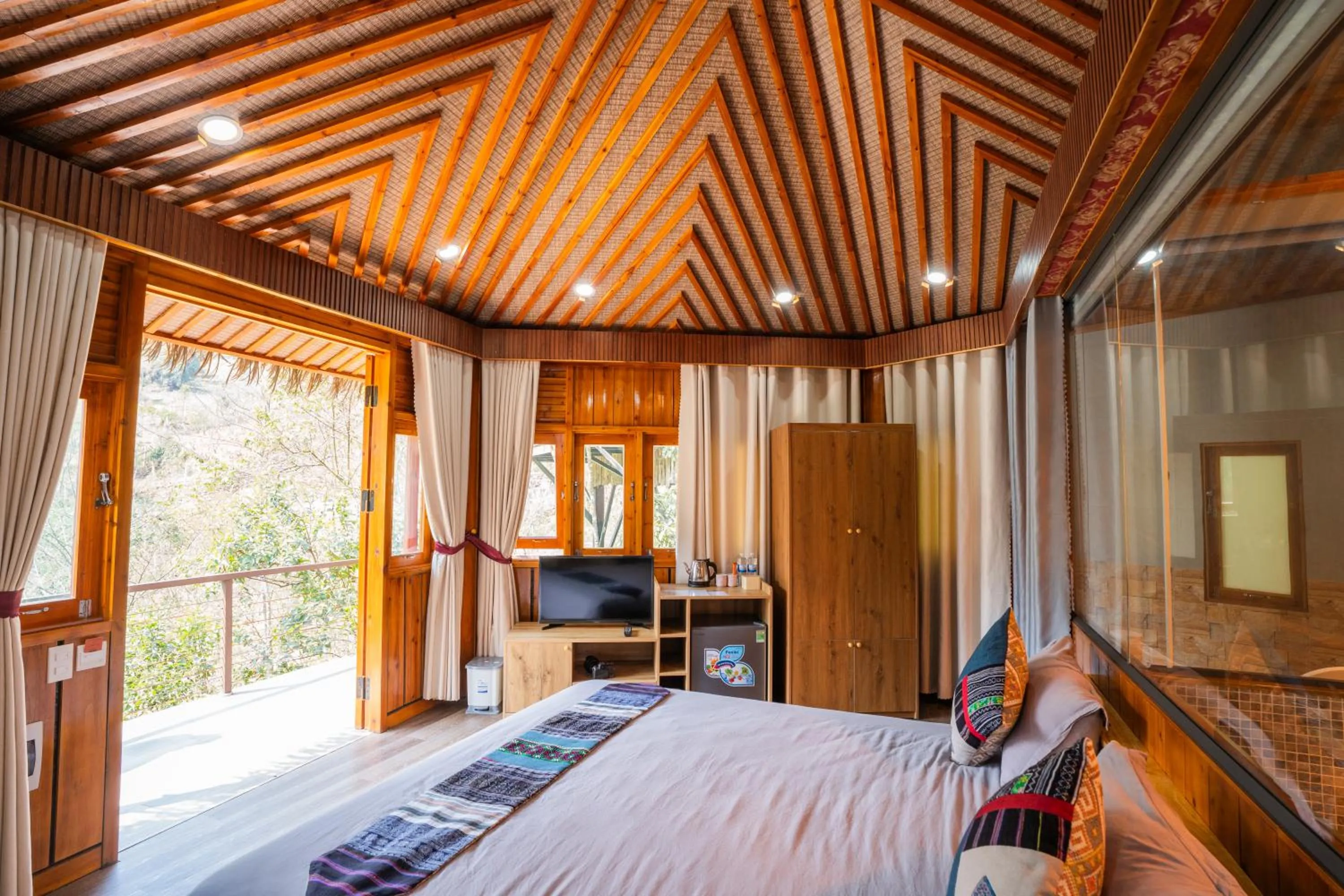 Bed in Sinai Bungalow & Hotel SaPa