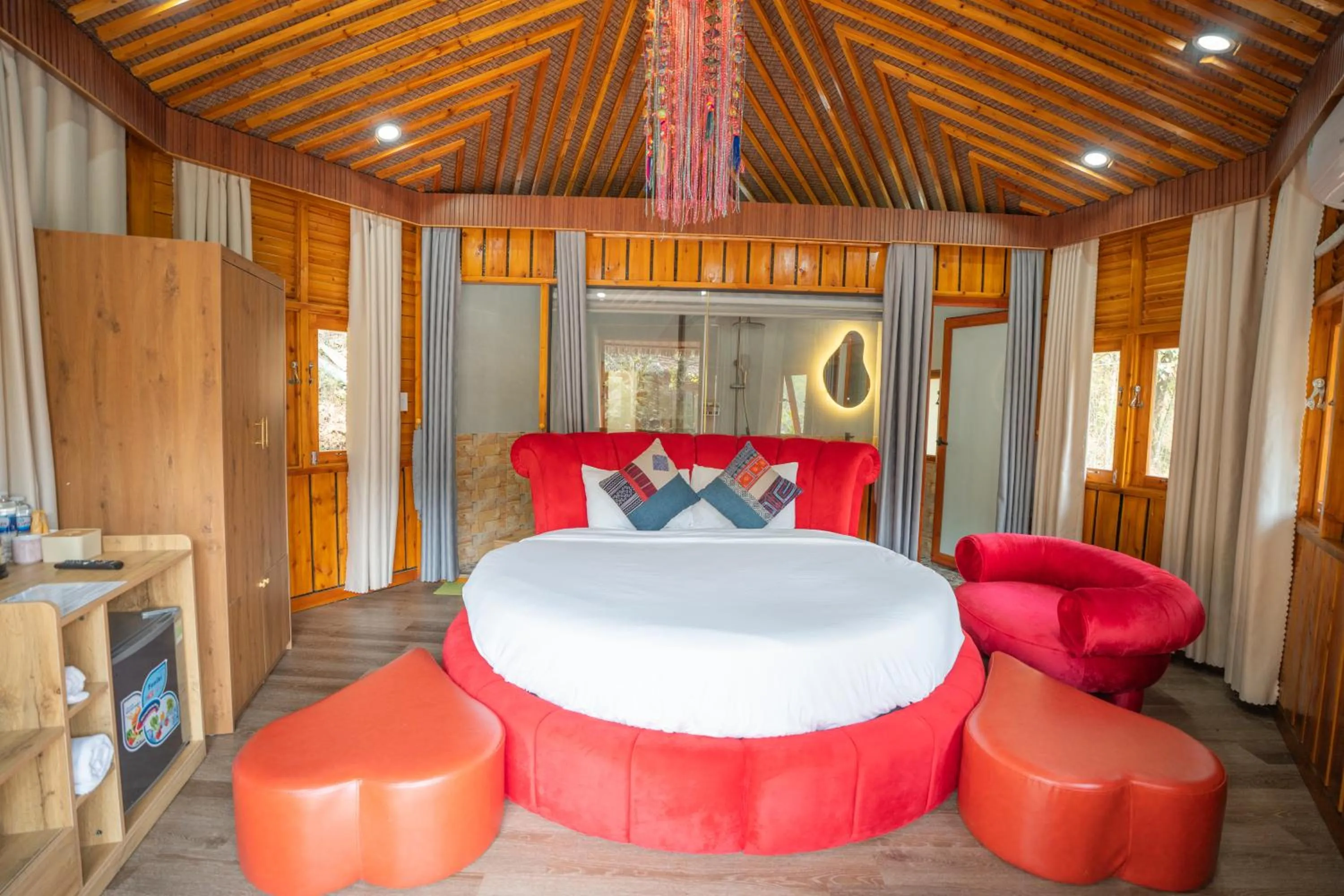 Bed in Sinai Bungalow & Hotel SaPa