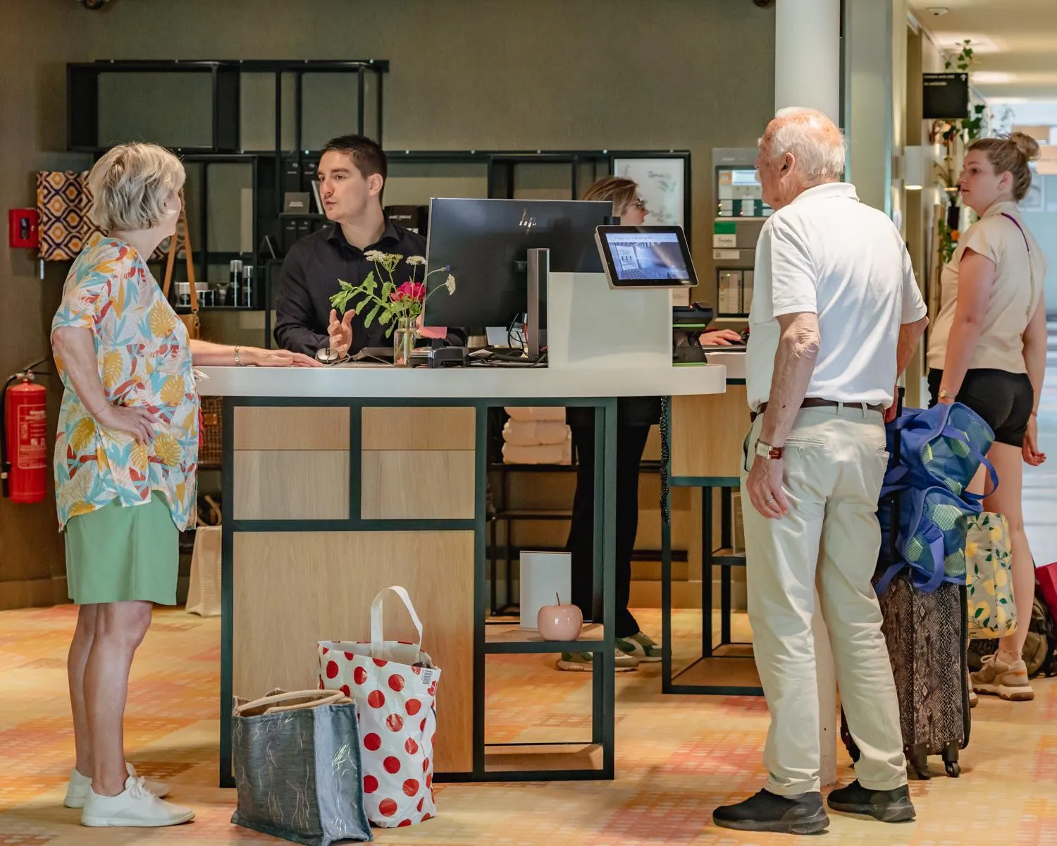 Lobby or reception in blooming