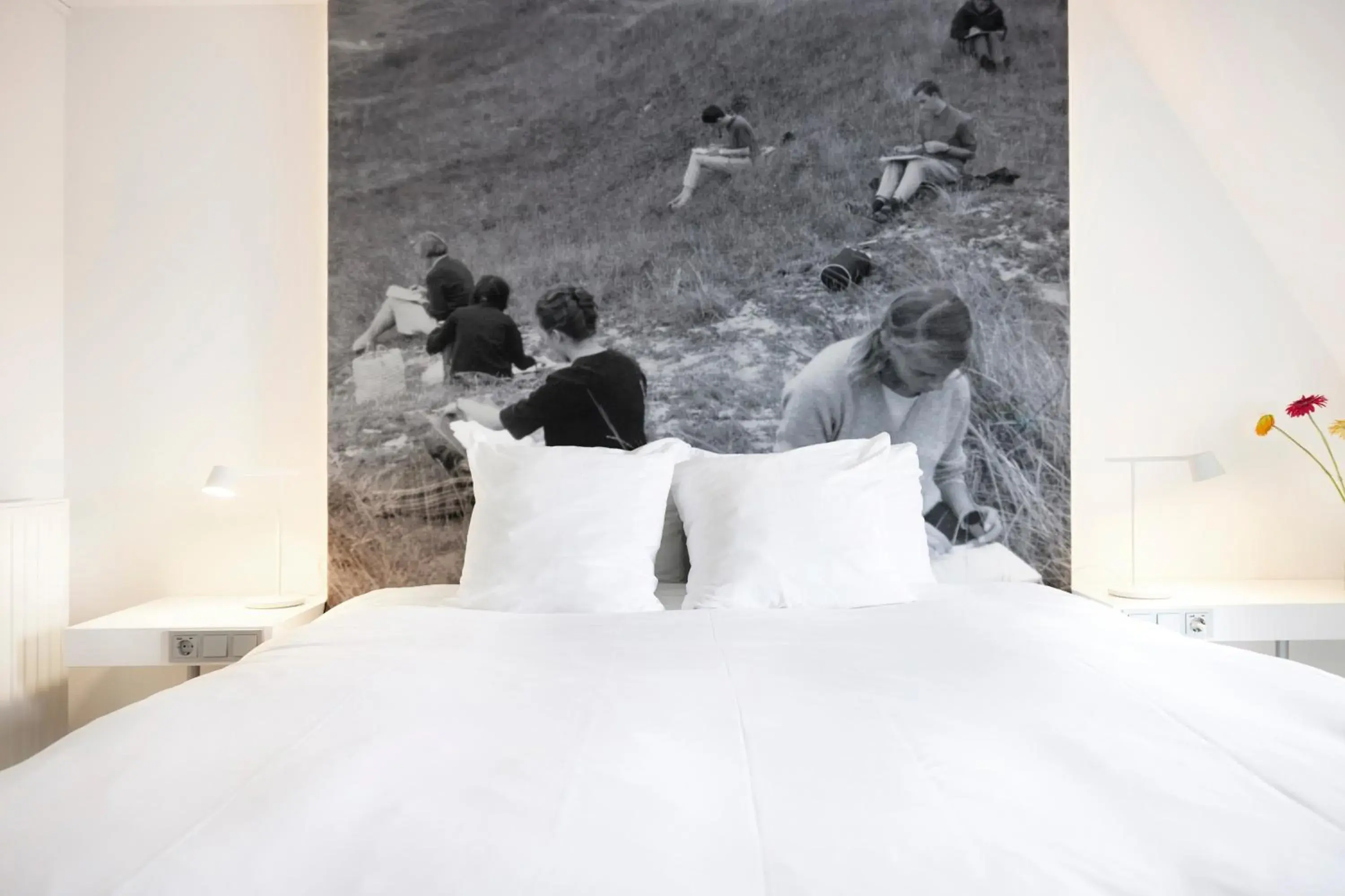 Bed in blooming Bed in blooming