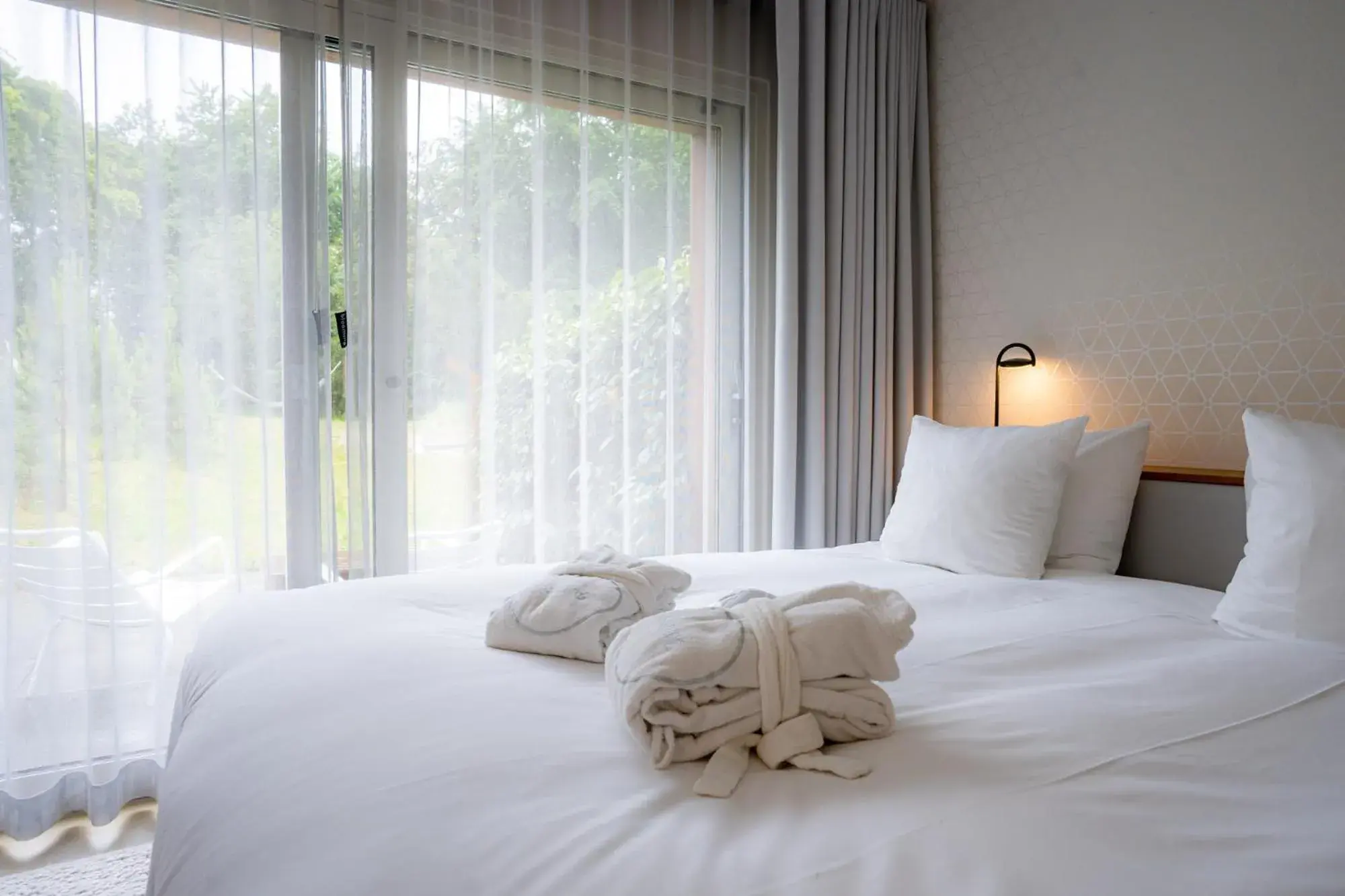 Bed in blooming Bed in blooming