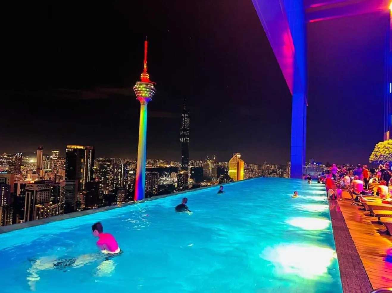Night, Swimming Pool in The Platinum KLCC Luxury Suite