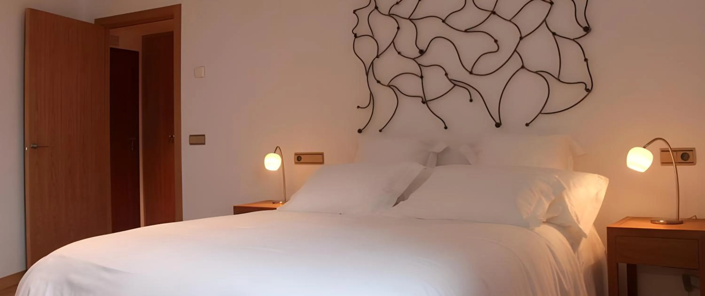 Bed in Hotel Rural Quercus Tierra
