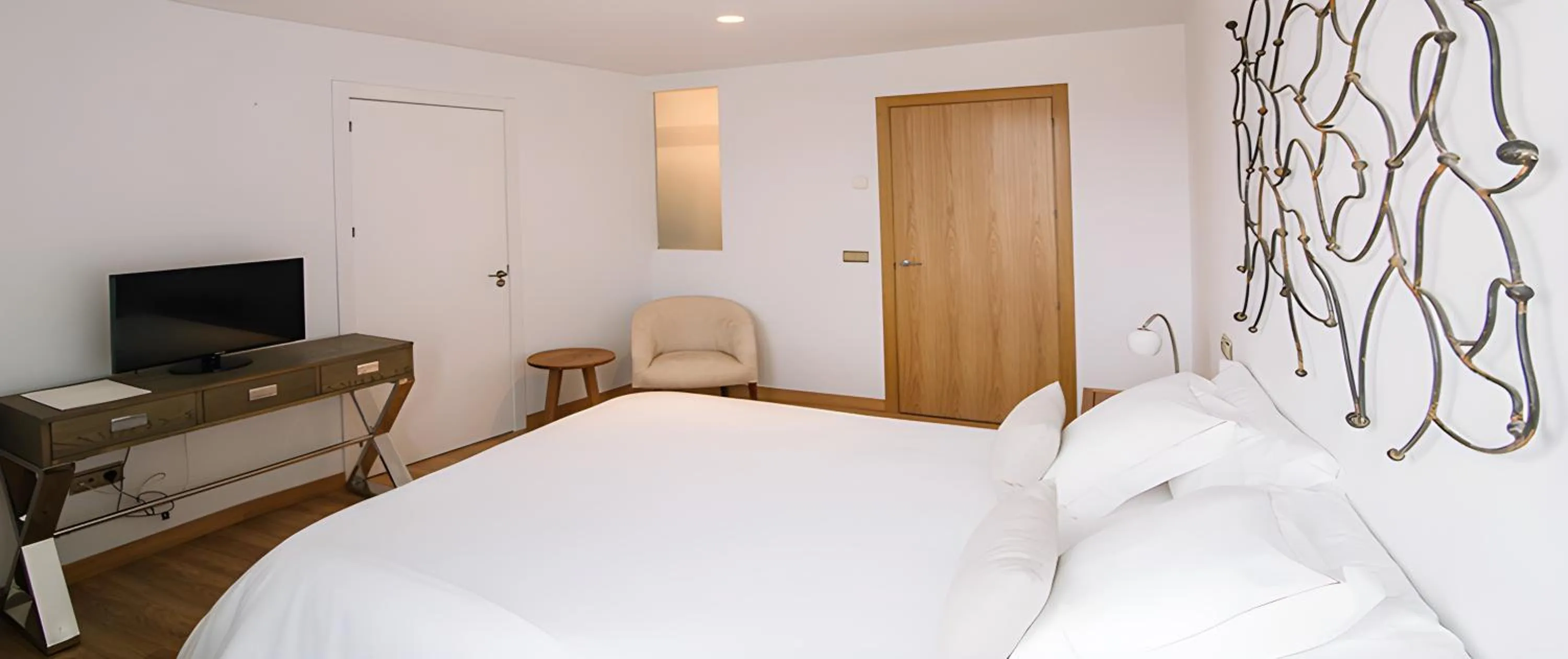 Bed in Hotel Rural Quercus Tierra