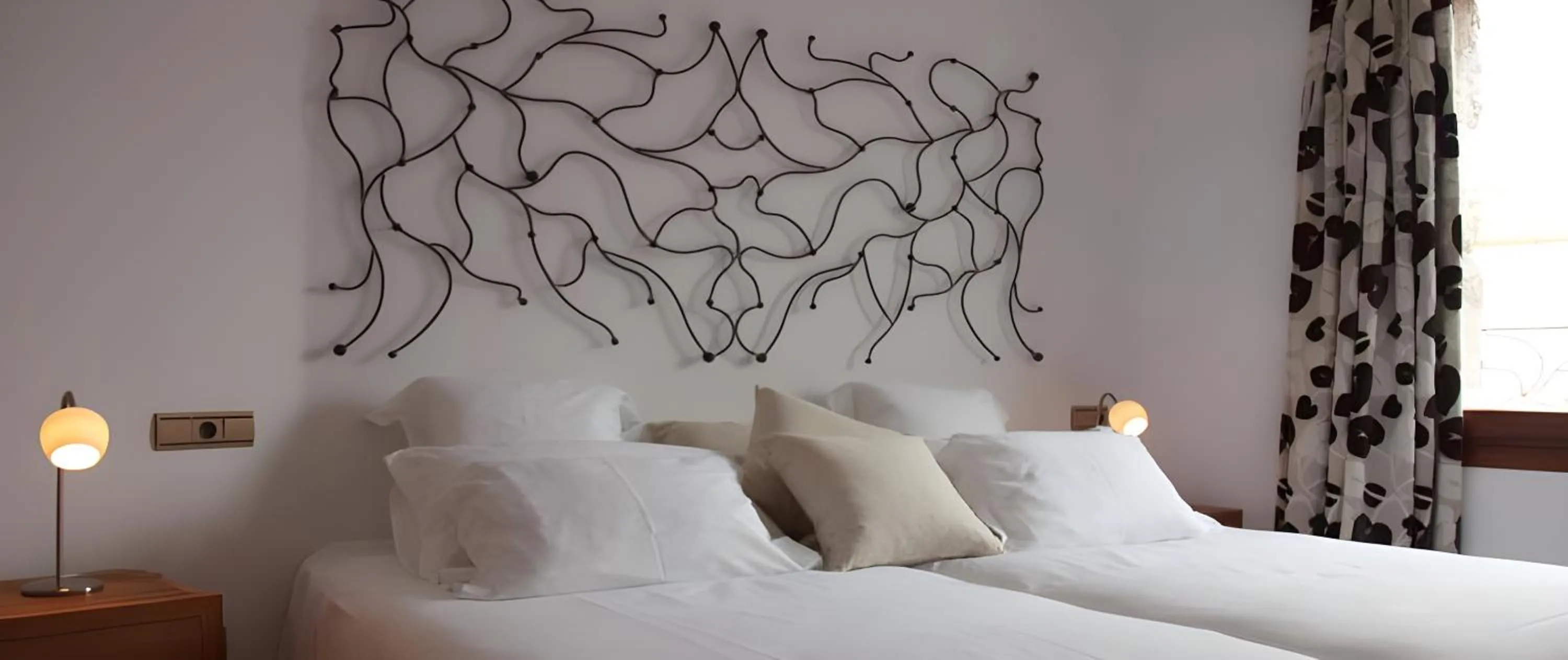 Bed in Hotel Rural Quercus Tierra