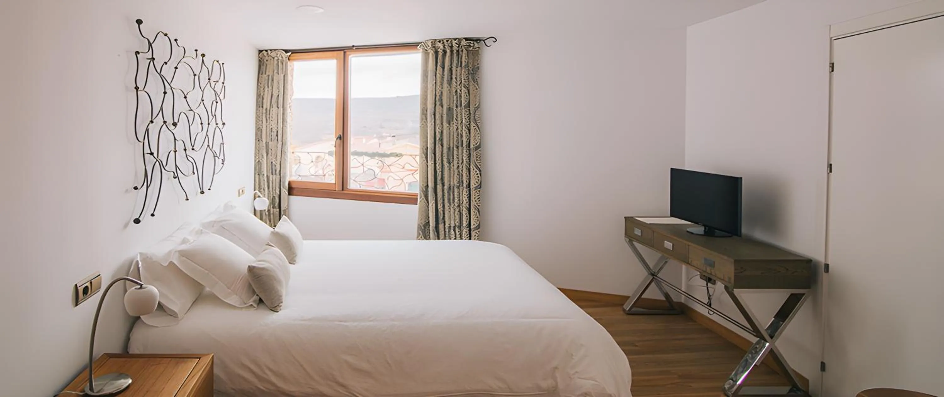 Bed in Hotel Rural Quercus Tierra