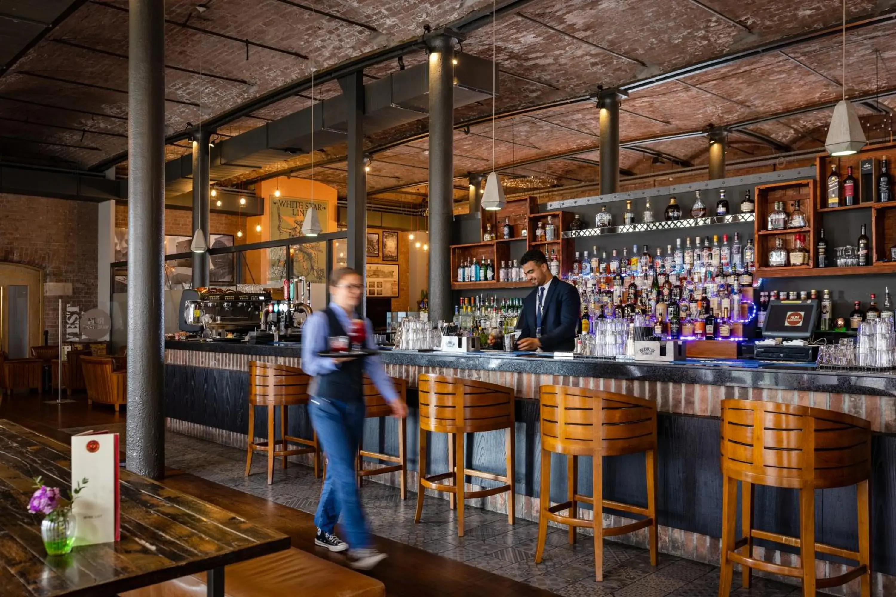 Lounge or bar in Titanic Hotel Liverpool Lounge or bar in Titanic Hotel Liverpool