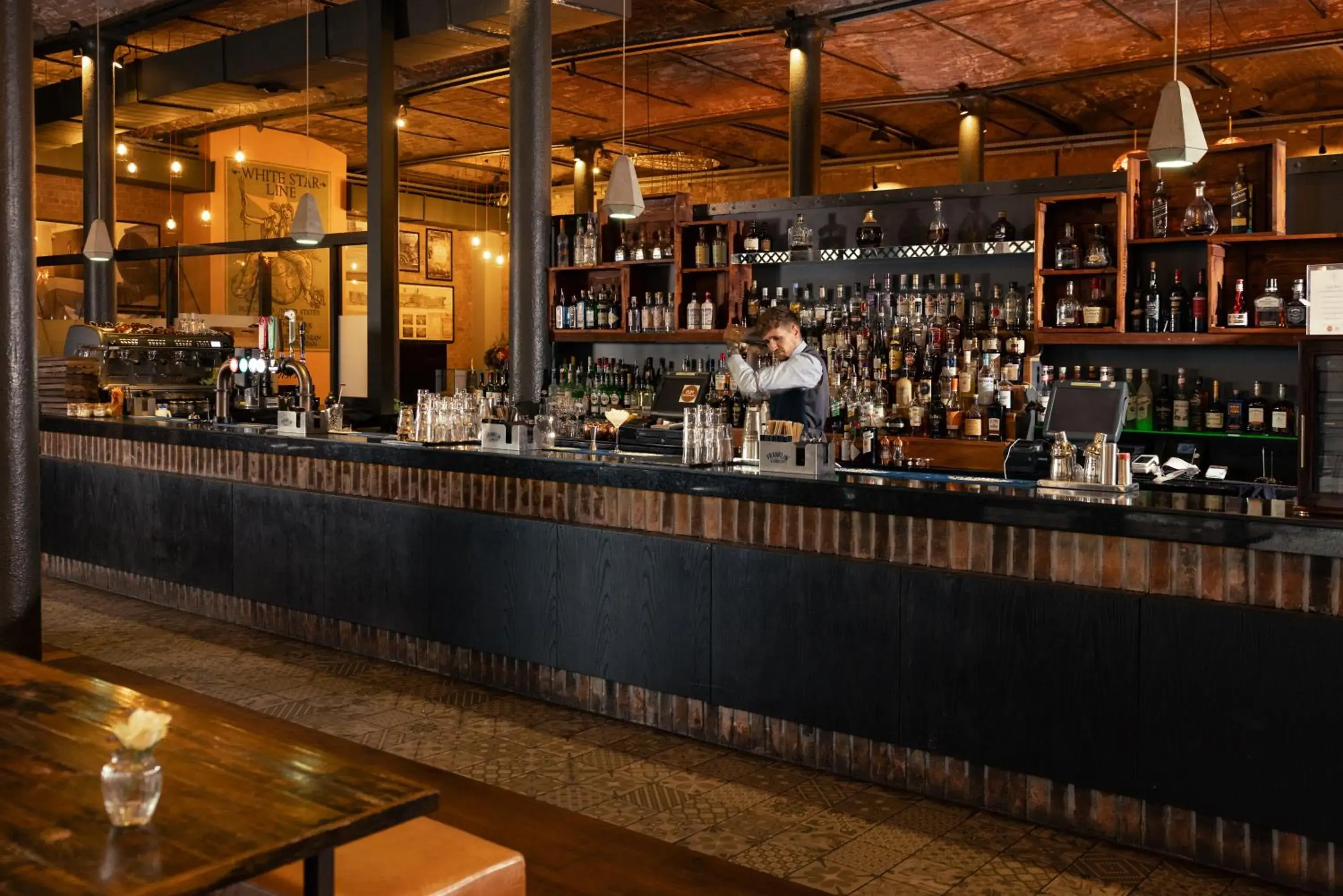 Lounge or bar in Titanic Hotel Liverpool Lounge or bar in Titanic Hotel Liverpool