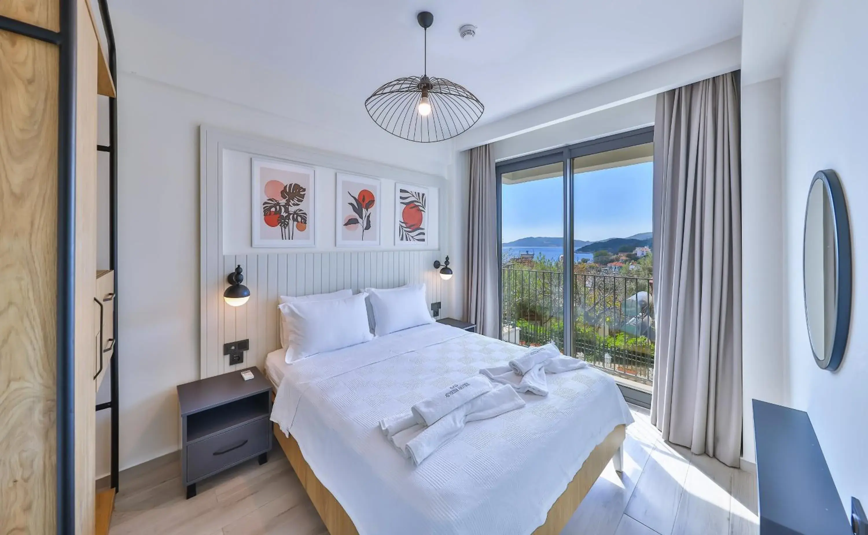 Bed in Kas Athena Hotel Bed in Kas Athena Hotel