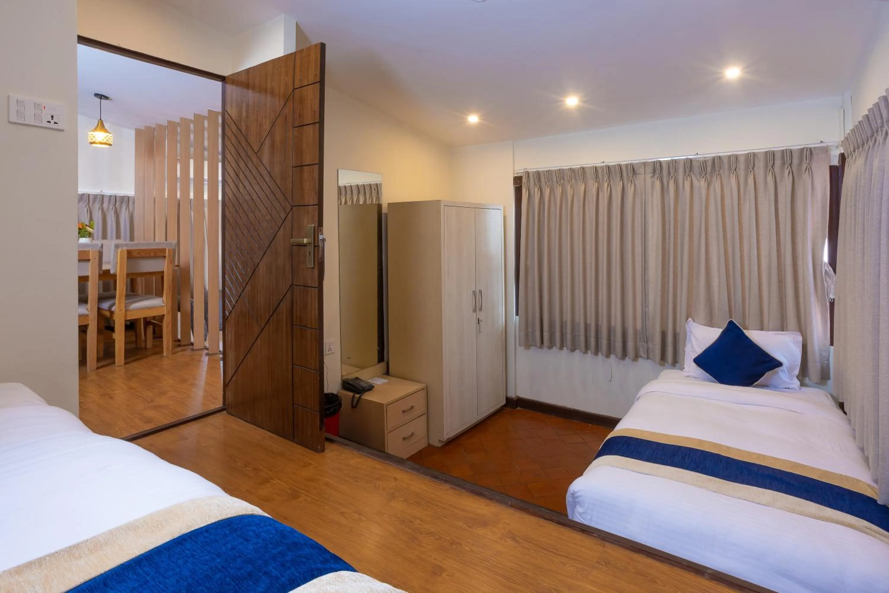 Bed in Kathmandu Business Hotel