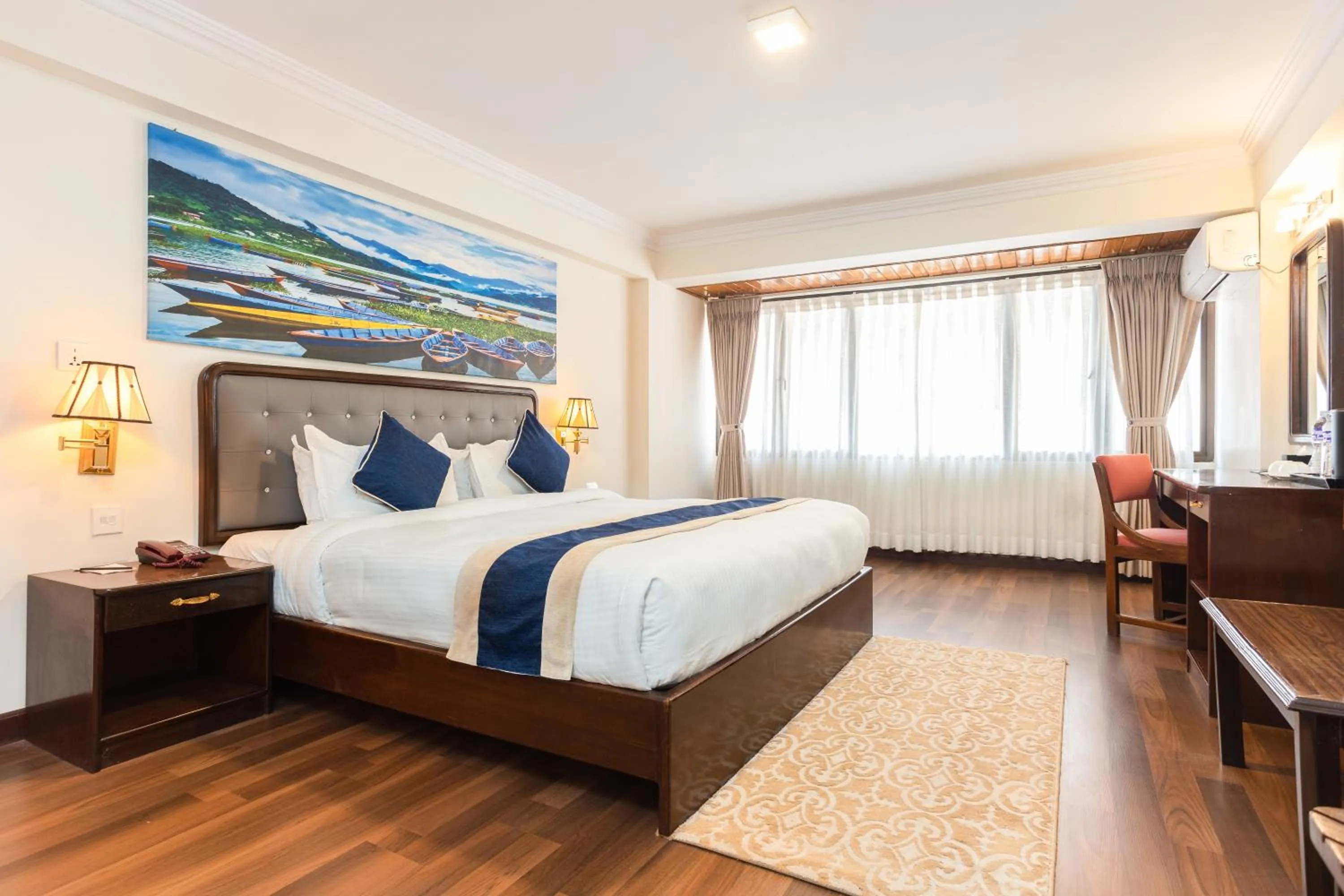 Coffee/tea facilities, Bed in Kathmandu Business Hotel