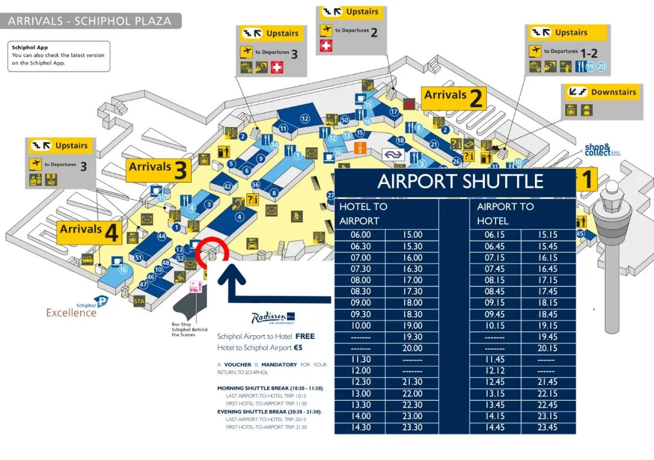 shuttle in Radisson Blu Hotel Amsterdam Airport, Schiphol