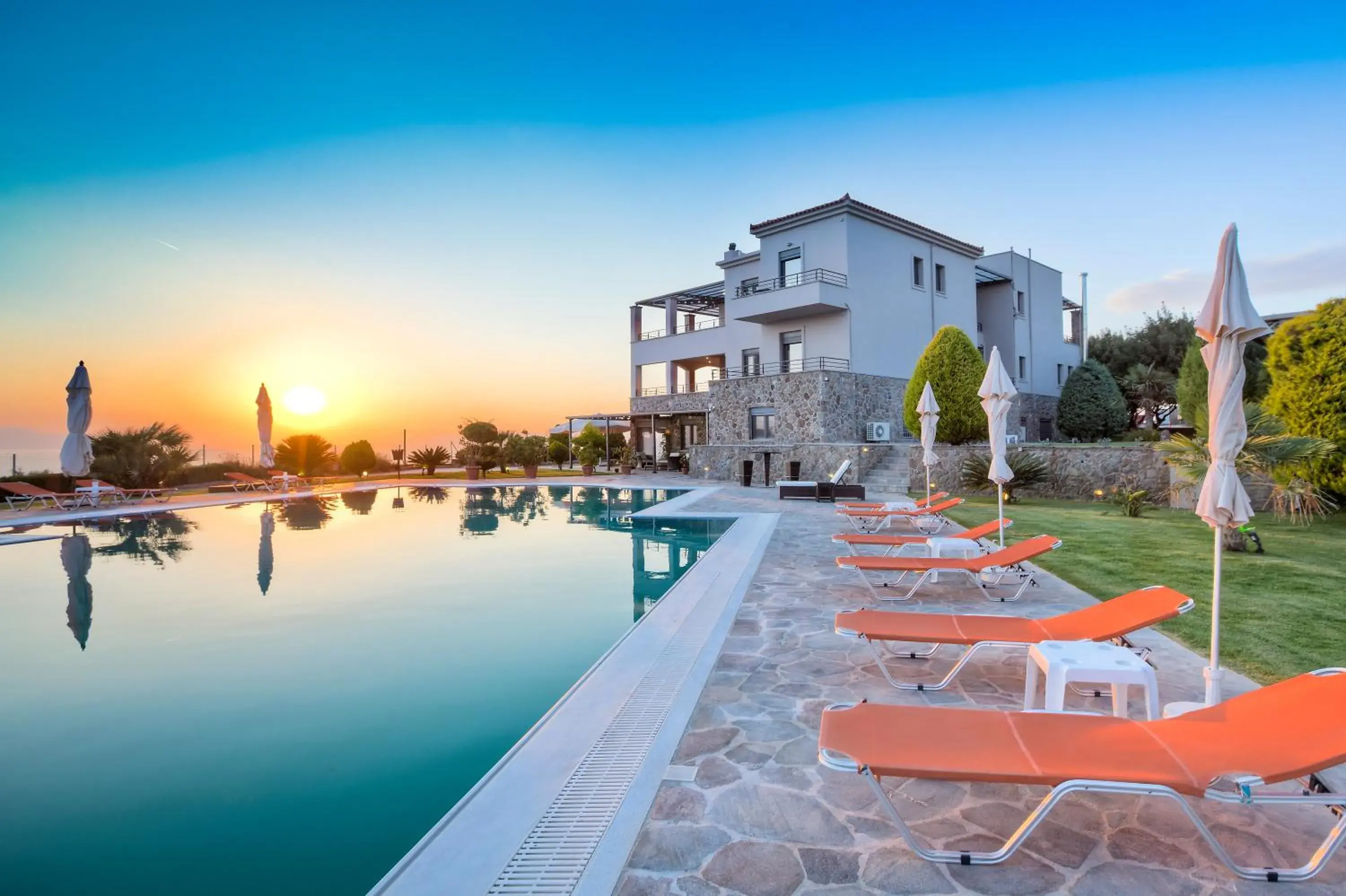 Property building in Marini Luxury Apartments and Suites Property building in Marini Luxury Apartments and Suites