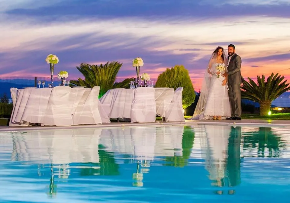 Swimming pool in Marini Luxury Apartments and Suites