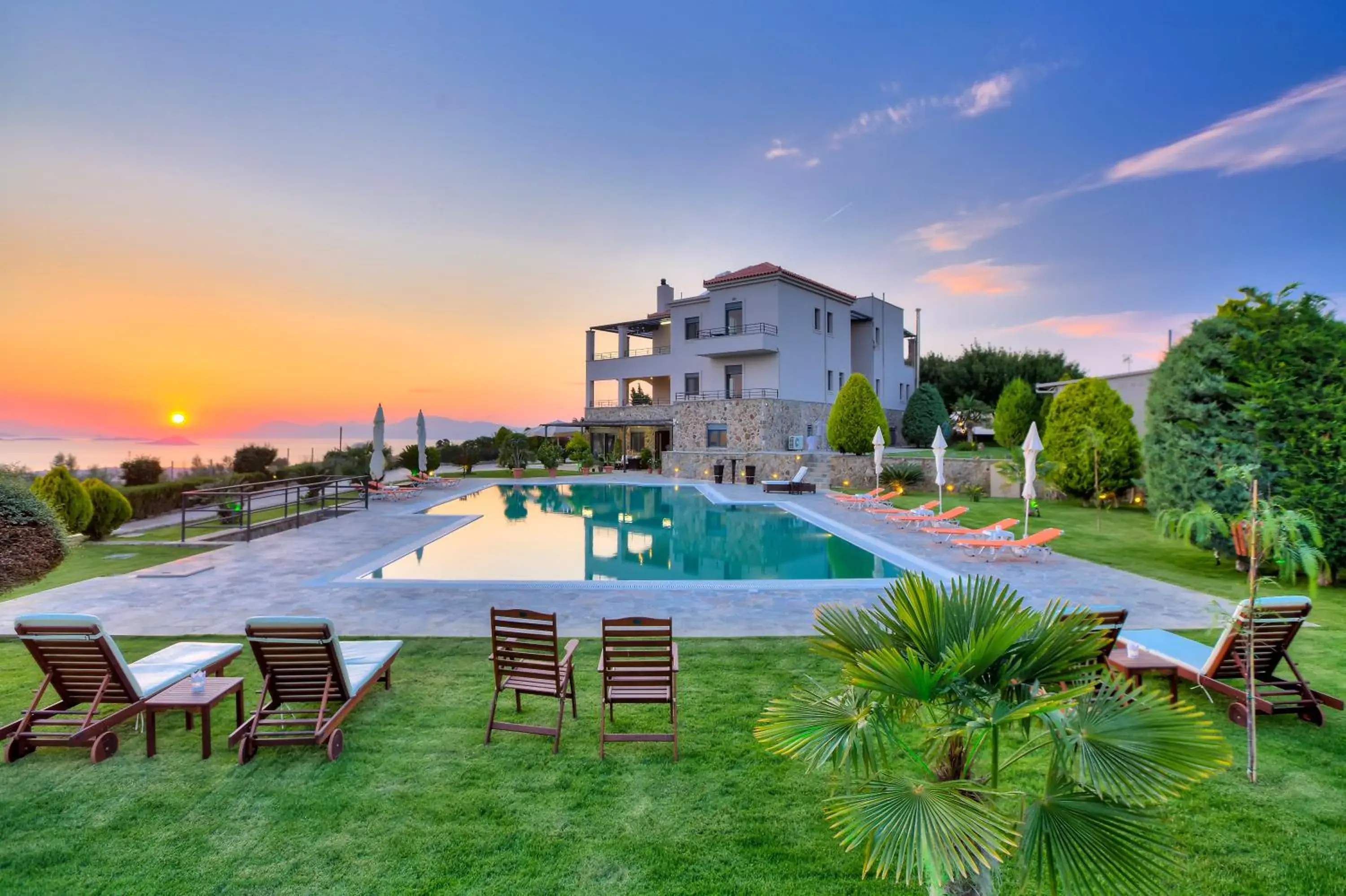 Property building in Marini Luxury Apartments and Suites Property building in Marini Luxury Apartments and Suites