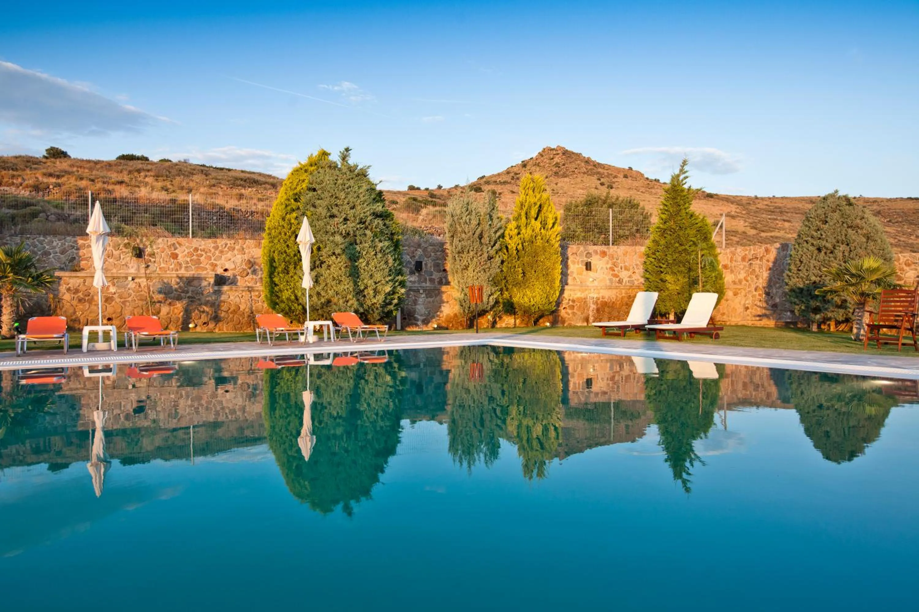 Swimming pool in Marini Luxury Apartments and Suites