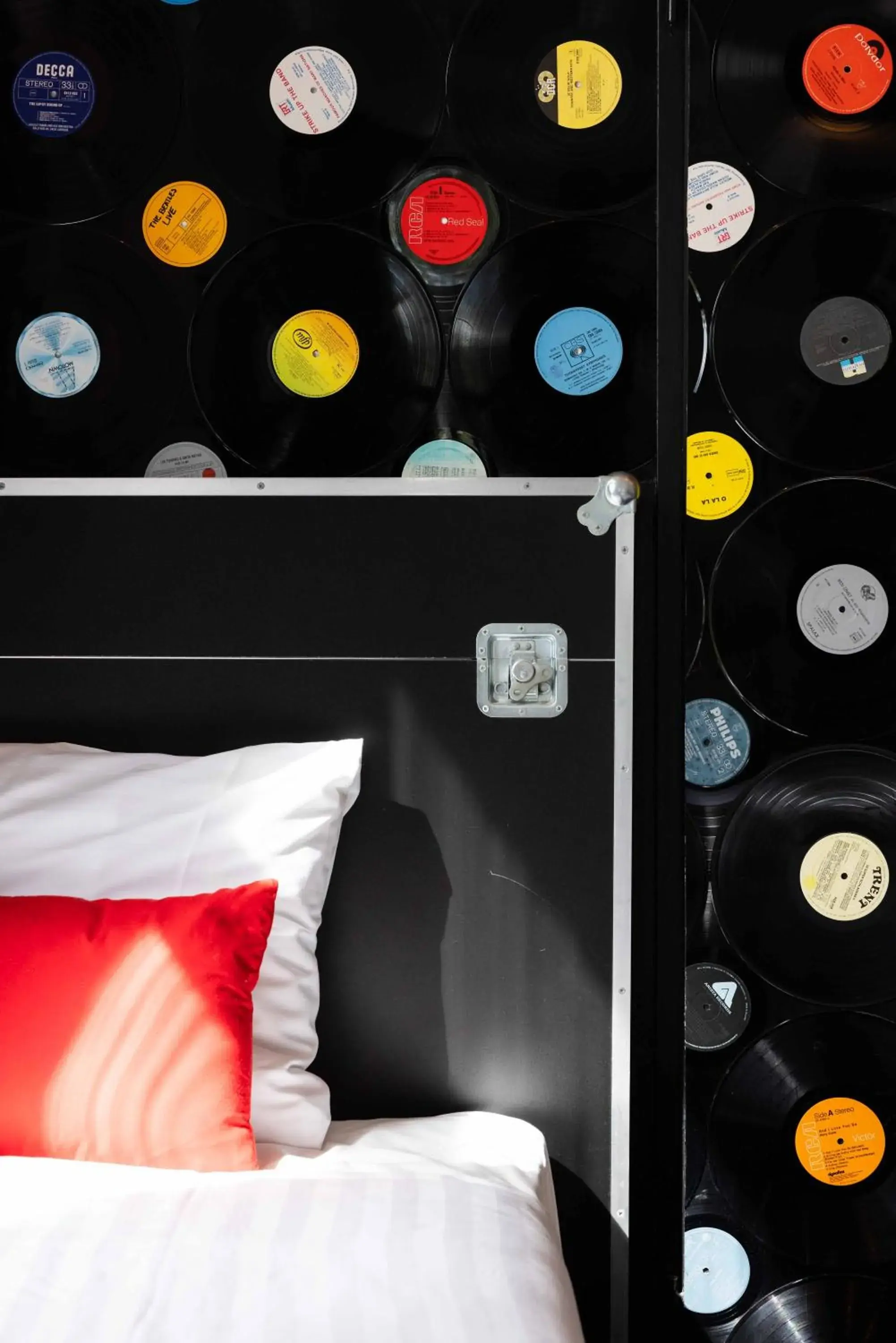 Bed in Backstage Hotel Amsterdam Bed in Backstage Hotel Amsterdam