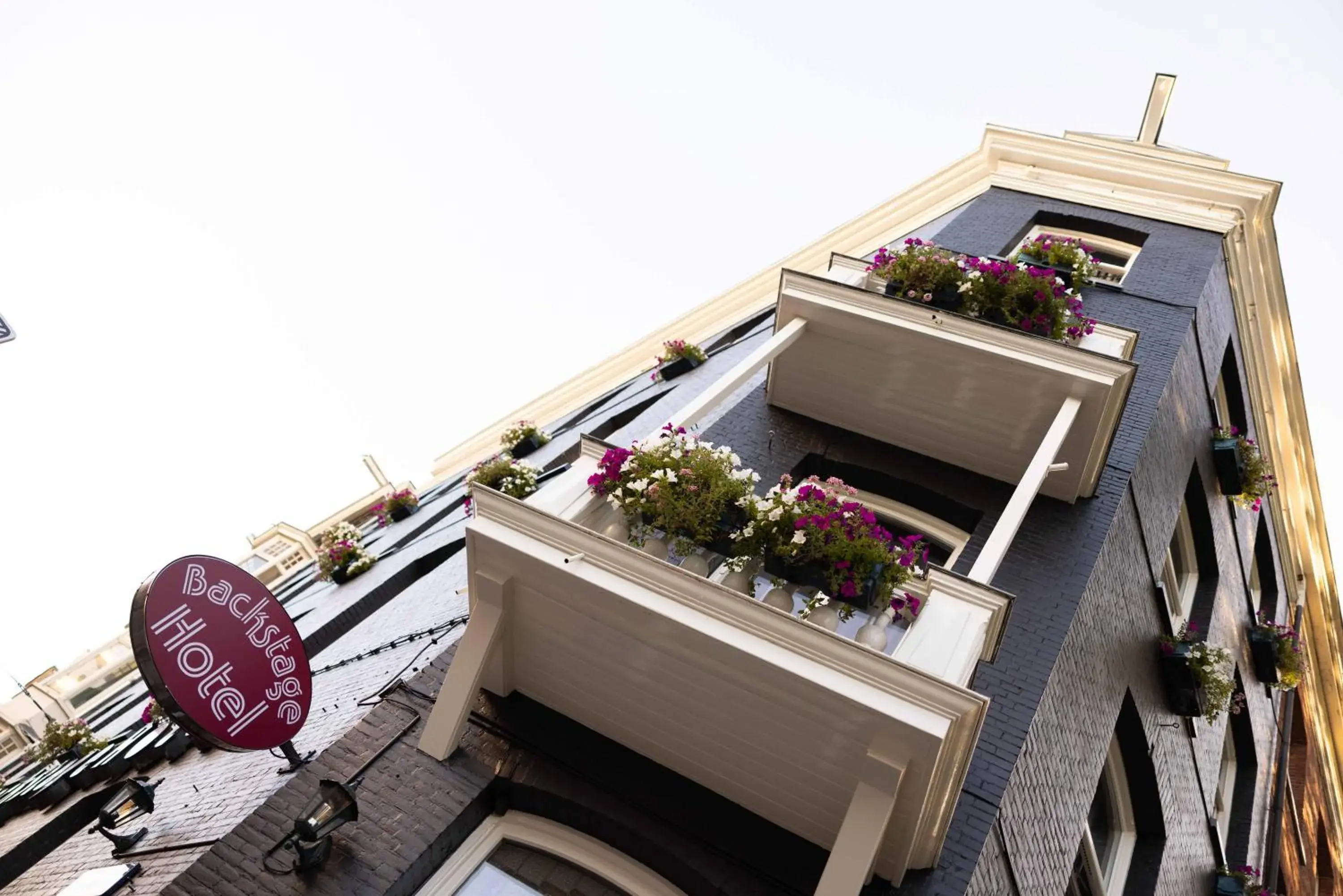 Property building in Backstage Hotel Amsterdam Property building in Backstage Hotel Amsterdam