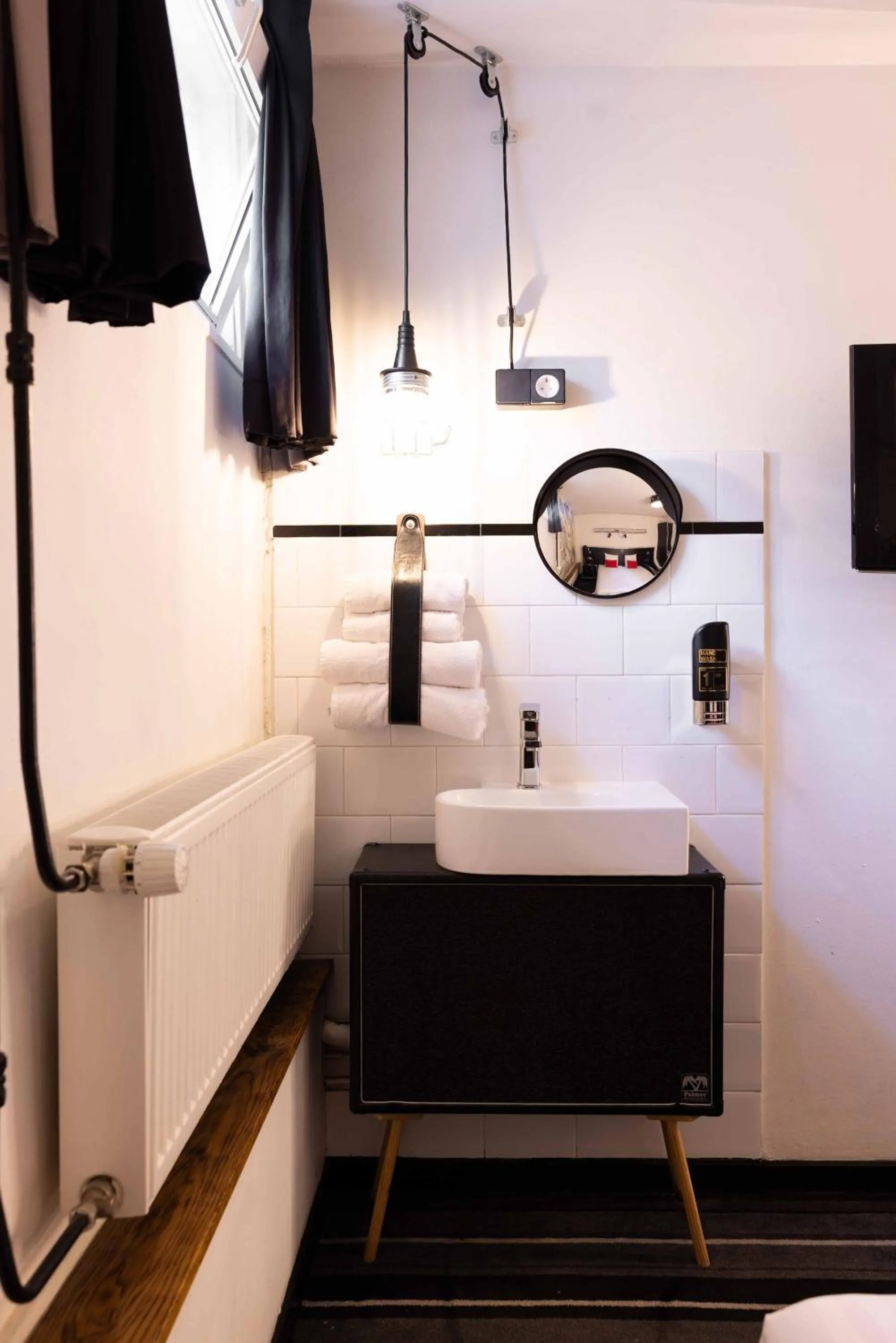 Decorative detail, Bed in Backstage Hotel Amsterdam