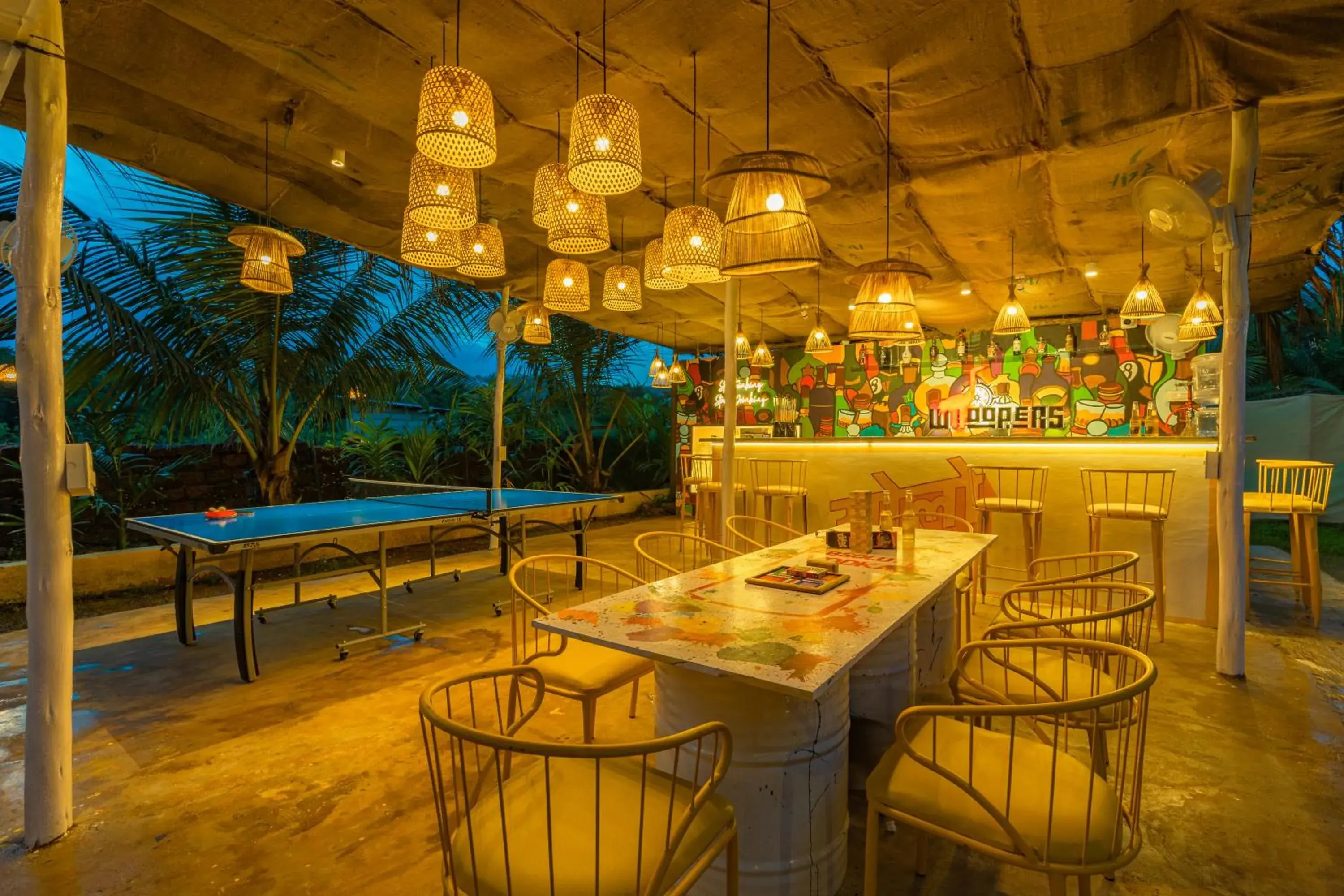 Restaurant/places to eat in Whoopers Party Hostel, Palolem Restaurant/places to eat in Whoopers Party Hostel, Palolem