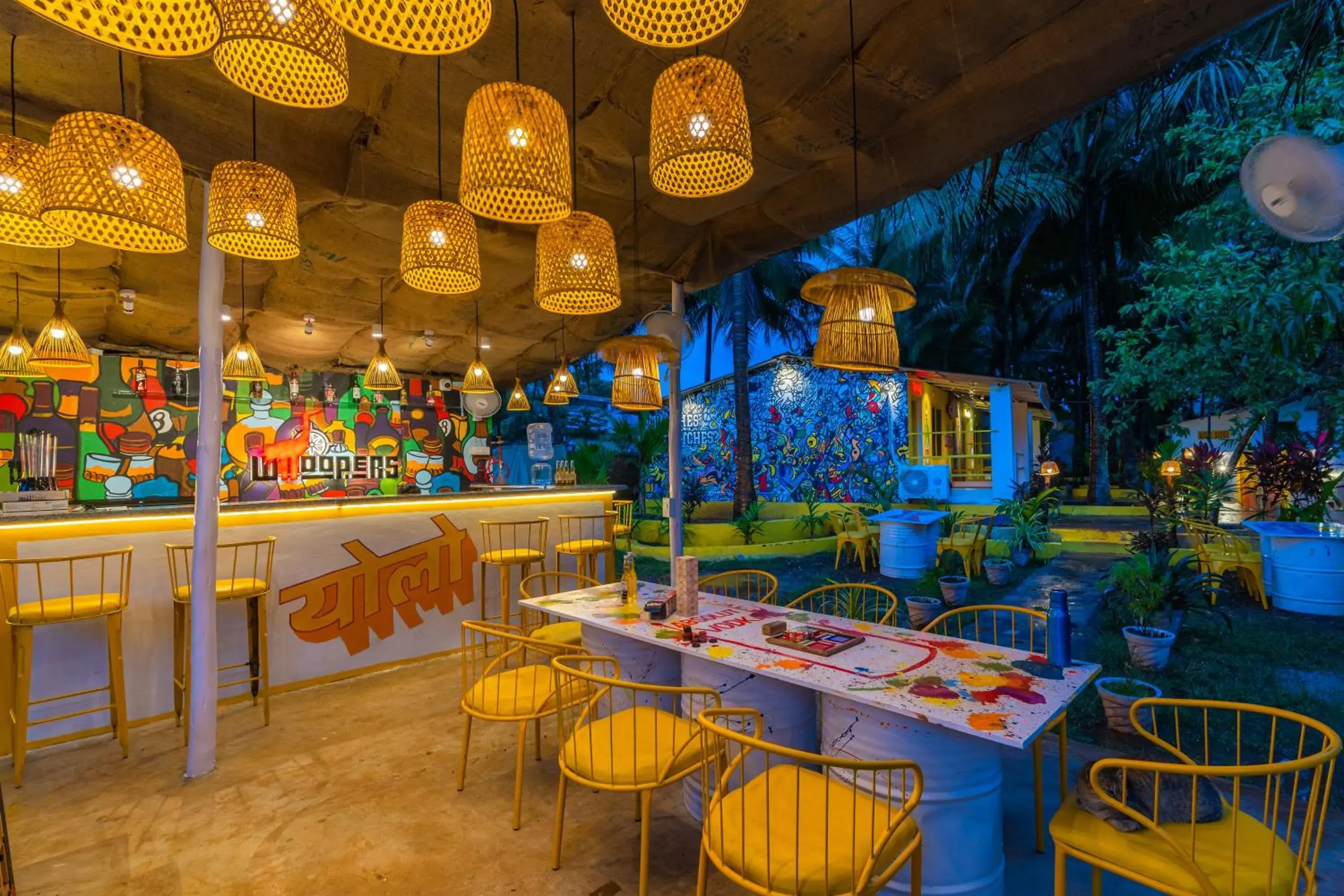 Restaurant/places to eat in Whoopers Party Hostel, Palolem Restaurant/places to eat in Whoopers Party Hostel, Palolem