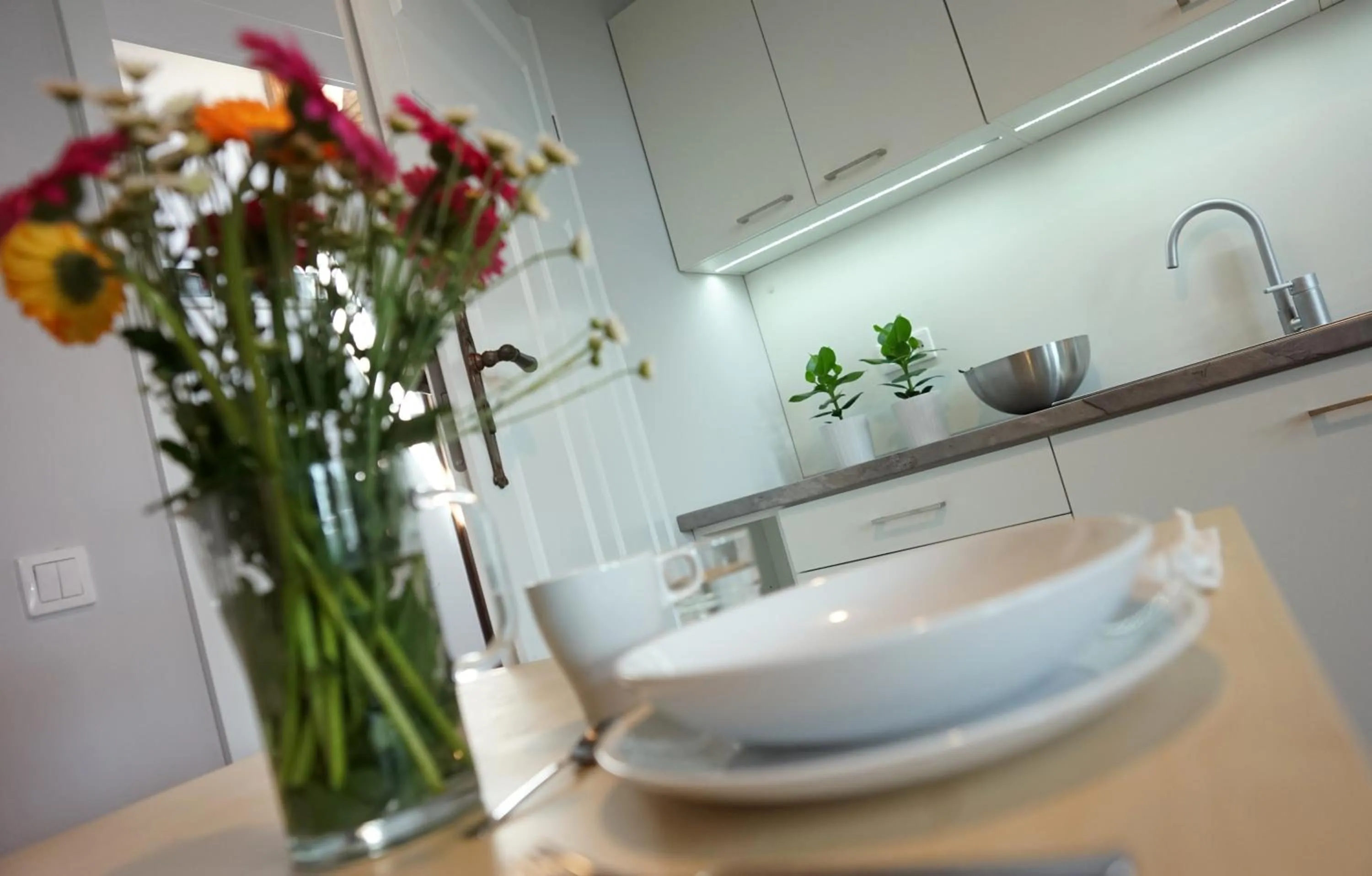 Kitchen or kitchenette in Apartamenty Leszno